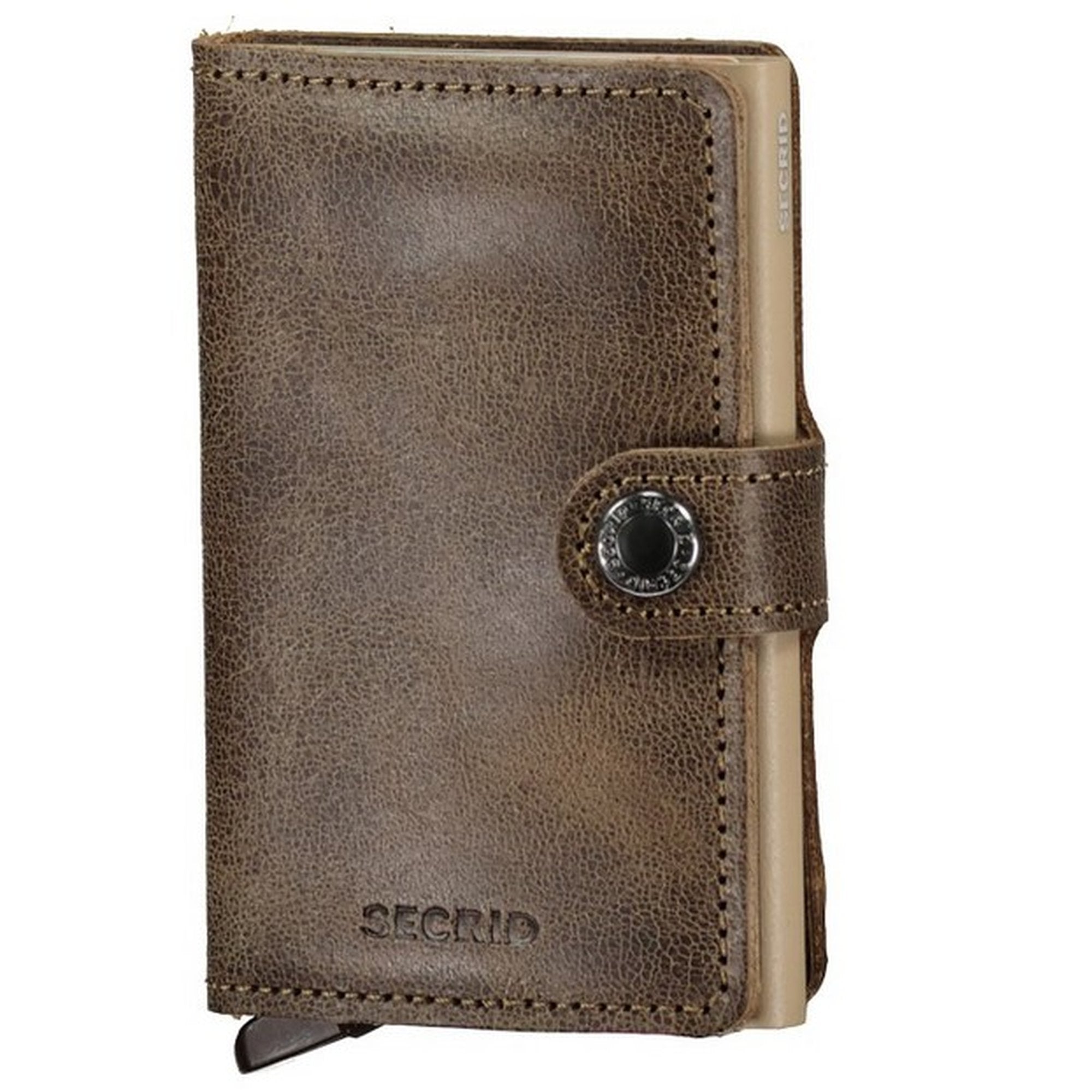 secrid Miniwallet Wallet RFID Protection  card  Vintage button leather Cardprotector
