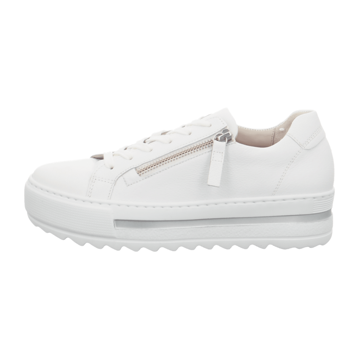 Gabor Women's Low-Top Sneakers White Suede Lightweight Comfort