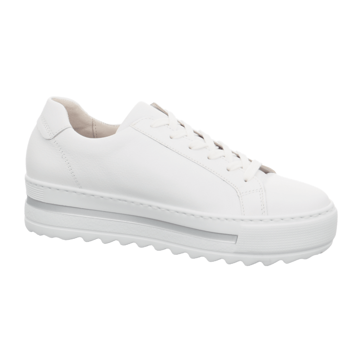 Gabor Women's Low-Top Sneakers White Suede Lightweight Comfort