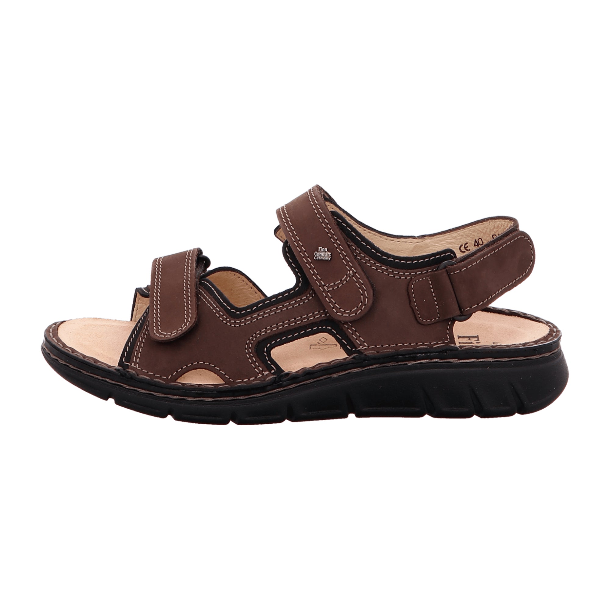 Finn Comfort Wanaka-S Men's Comfortable Walking Shoes, Stylish Brown Leather