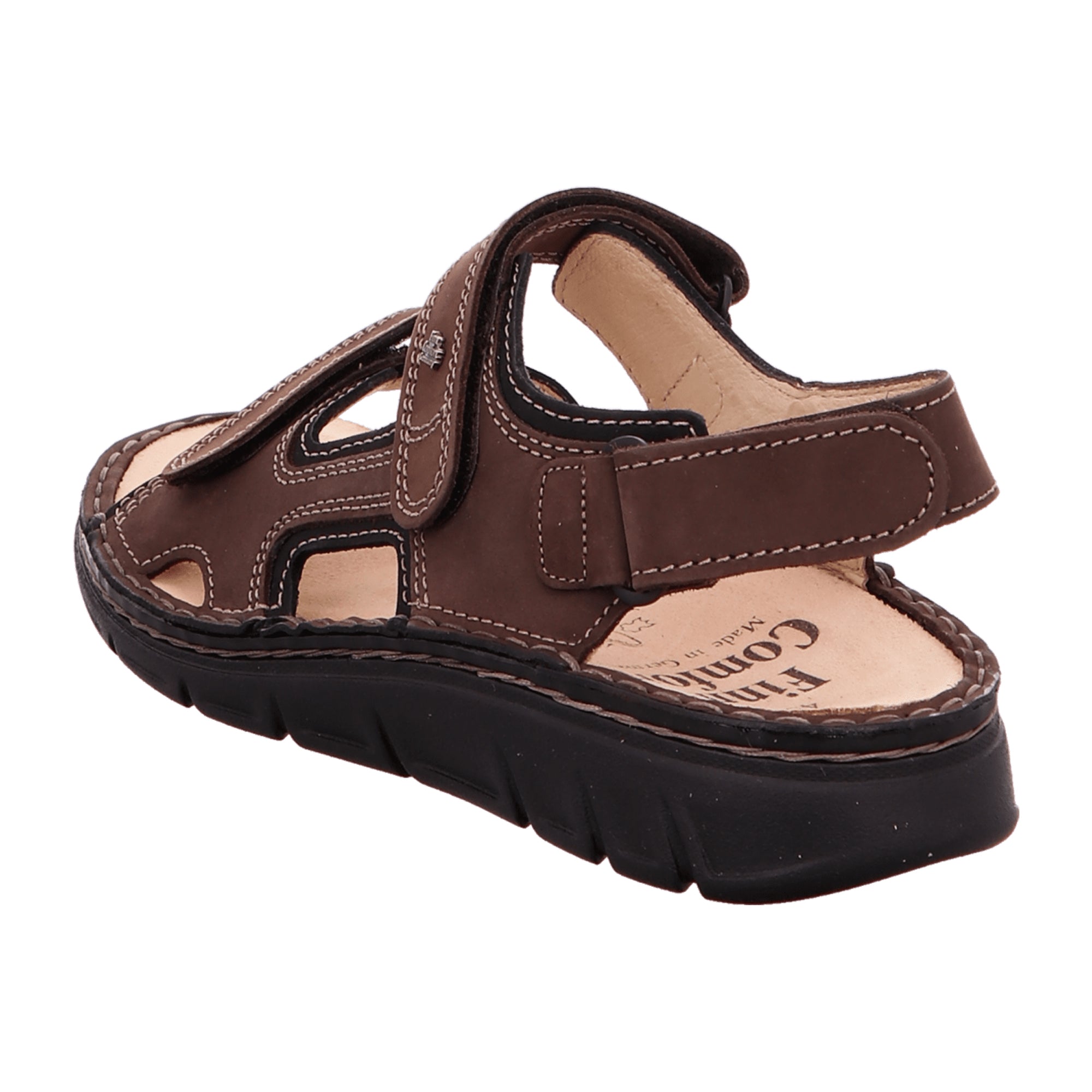 Finn Comfort Wanaka-S Men's Comfortable Walking Shoes, Stylish Brown Leather