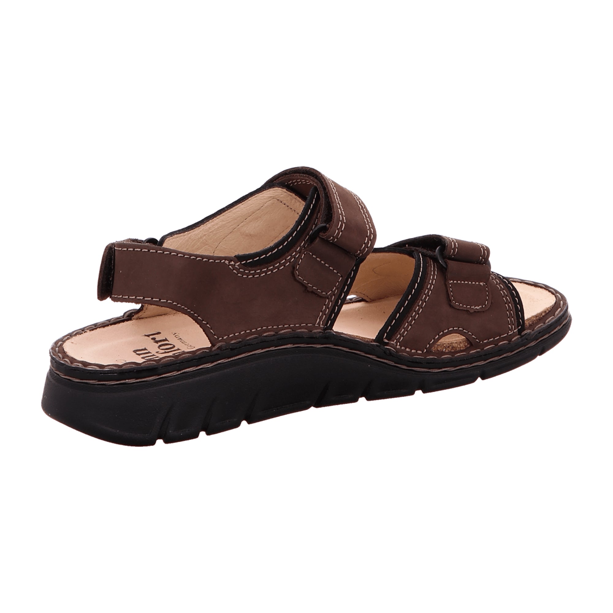 Finn Comfort Wanaka-S Men's Comfortable Walking Shoes, Stylish Brown Leather