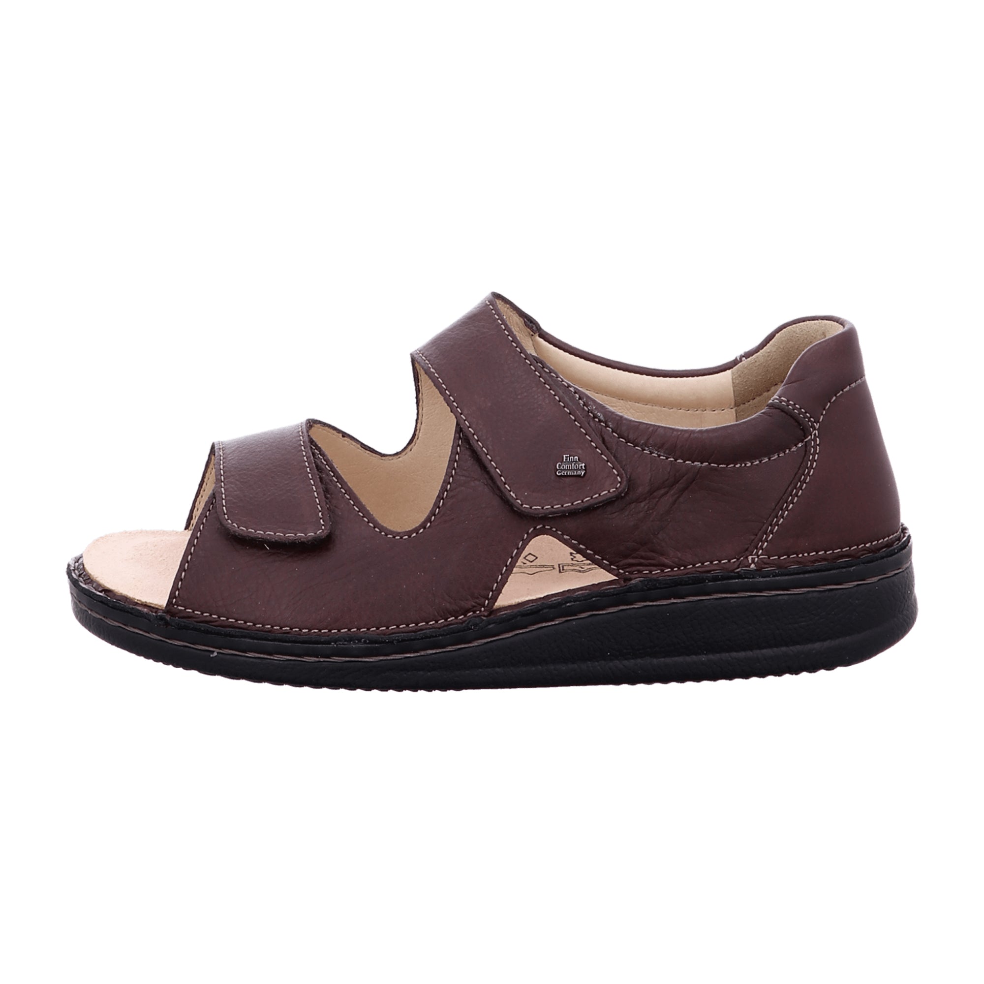 Finn Comfort Argos-S Men's Comfort Sandals, Stylish Brown Leather
