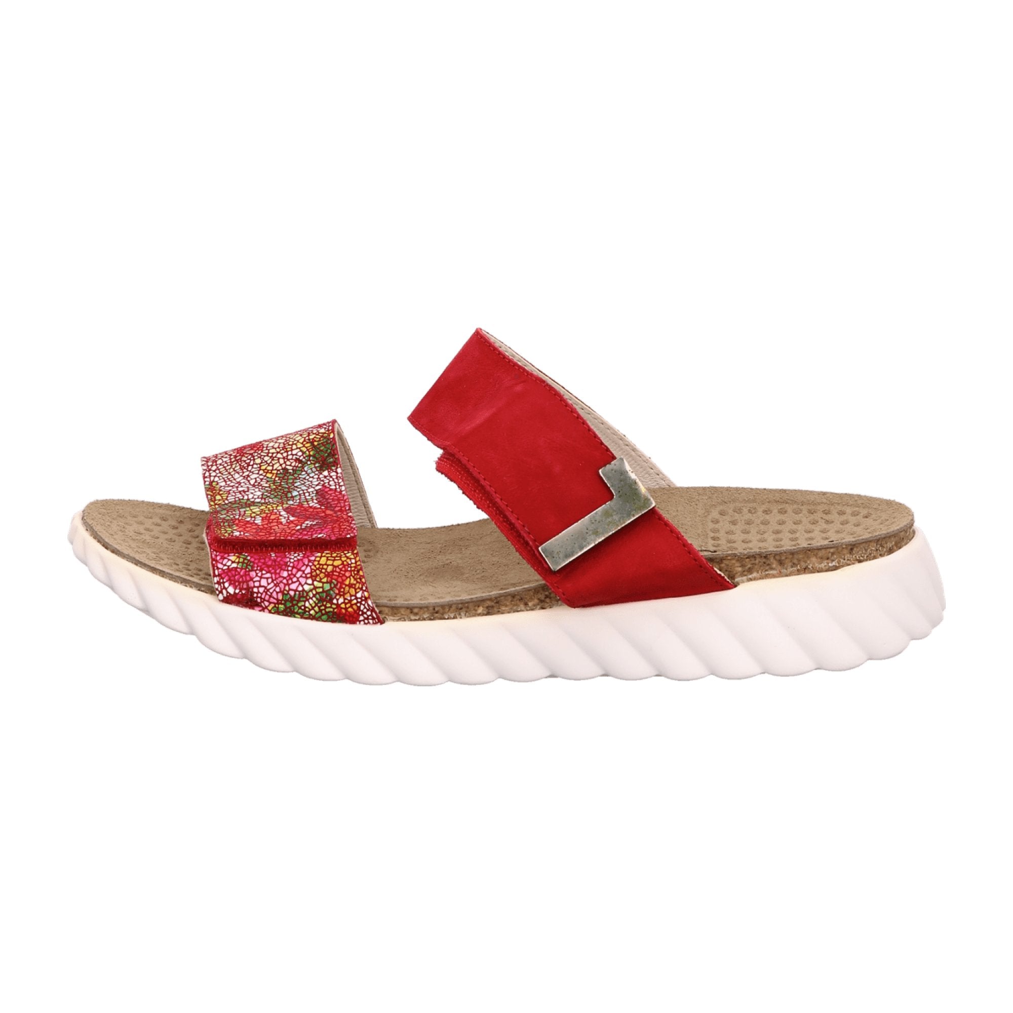 Rohde Comfortable Red Women's Slip-On Sandals for Spring and Summer