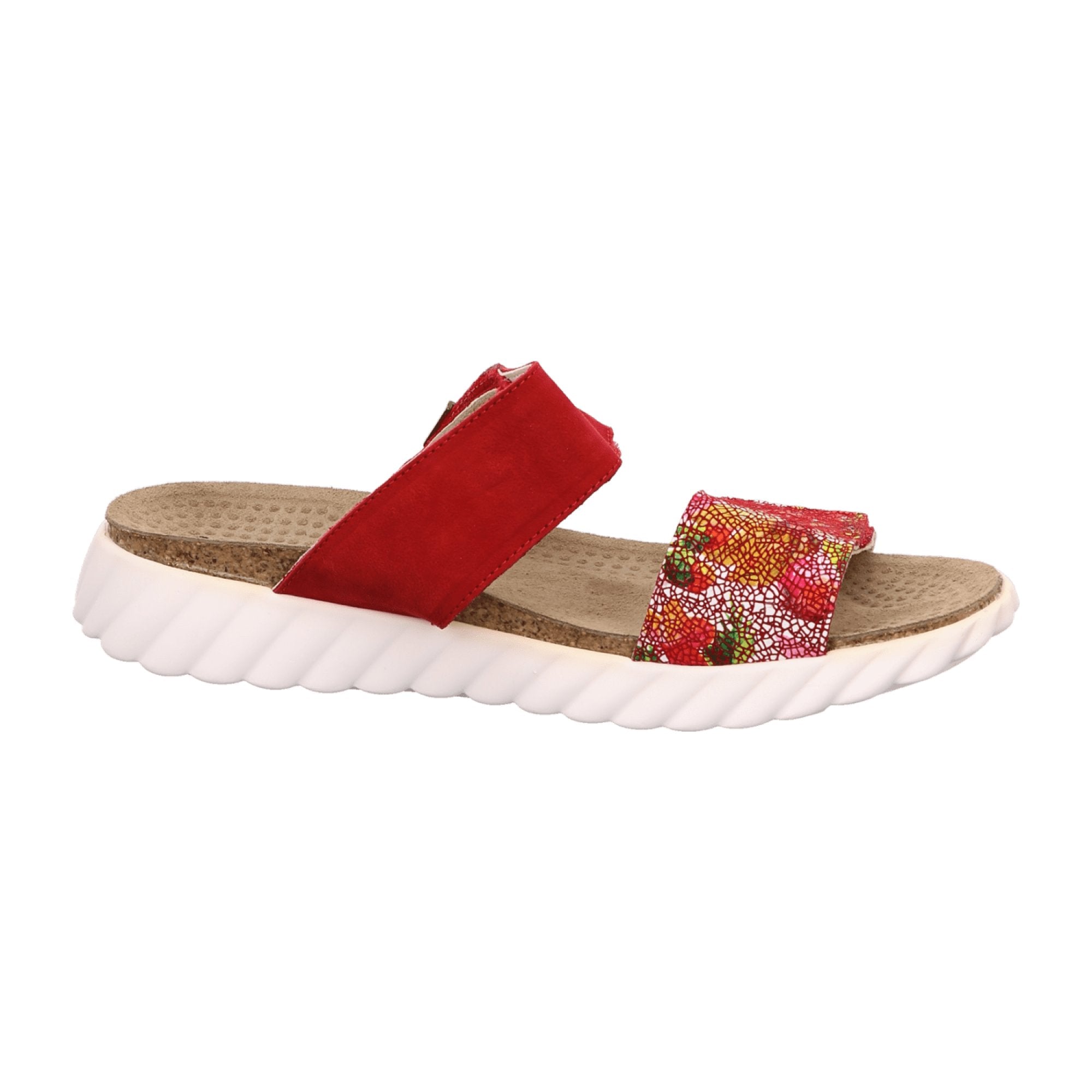 Rohde Comfortable Red Women's Slip-On Sandals for Spring and Summer