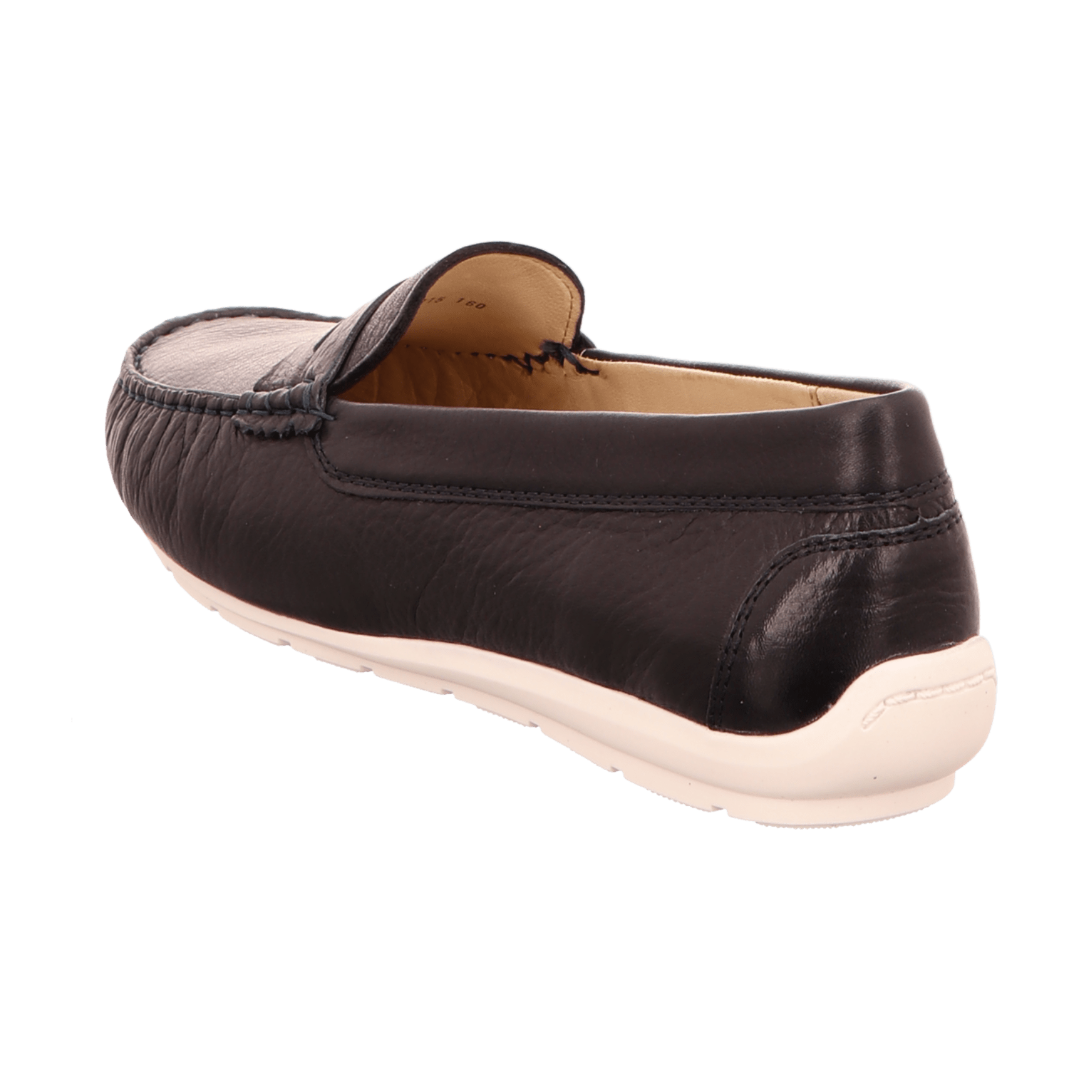 ARA Alabama Women's Smooth Leather Blue Slip-On Moccasin with Leather Lining