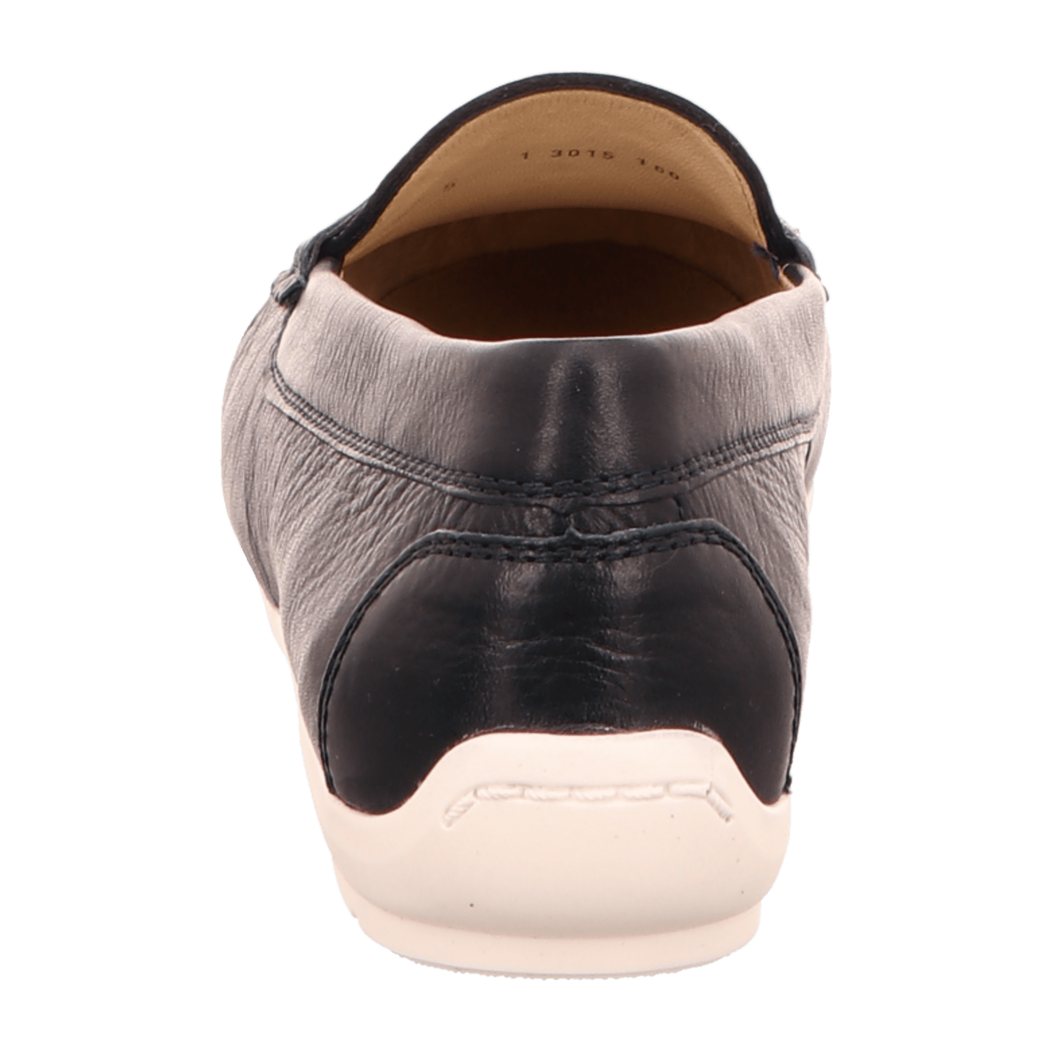 ARA Alabama Women's Smooth Leather Blue Slip-On Moccasin with Leather Lining