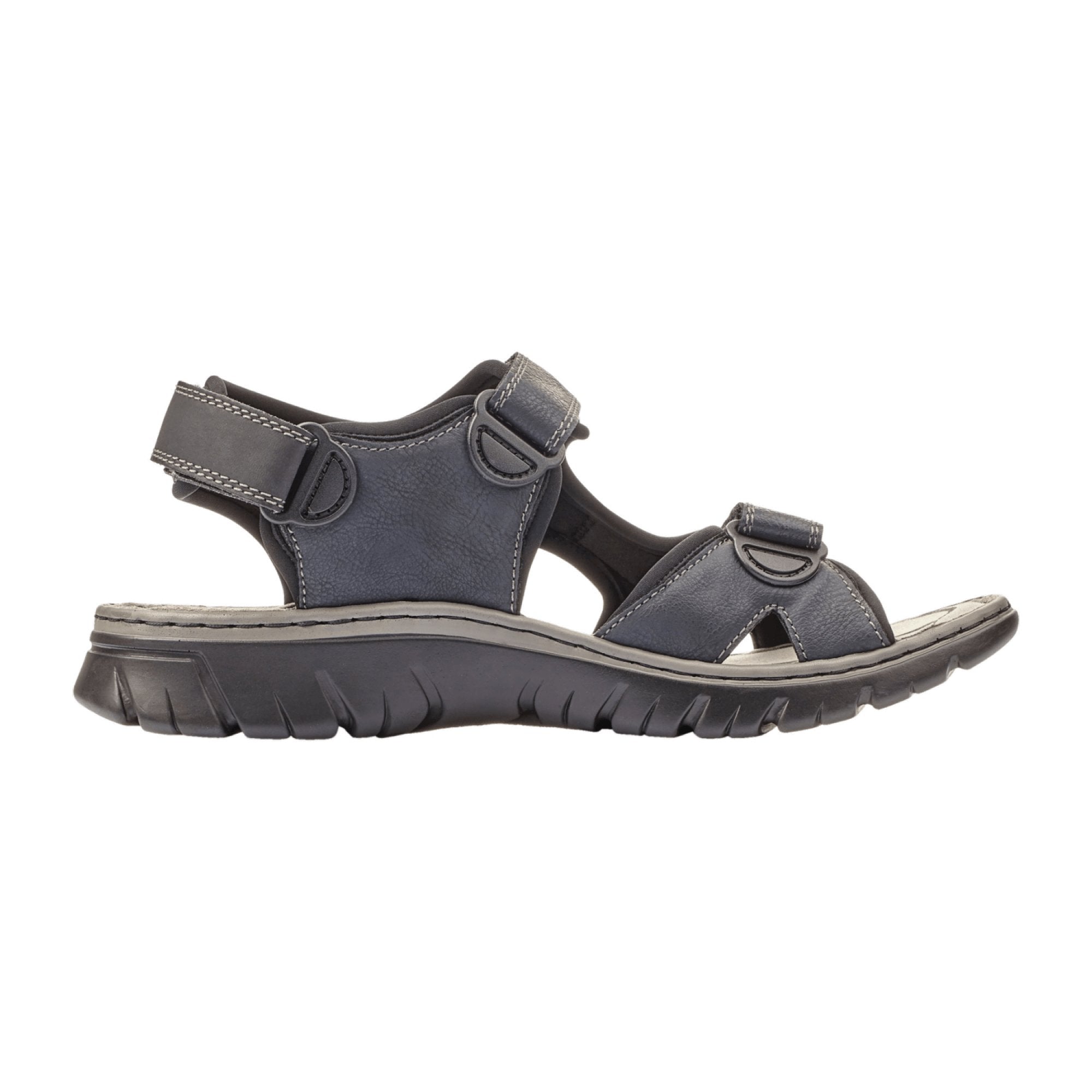 Rieker Men's Blue Casual Shoes with Hook and Loop Closure