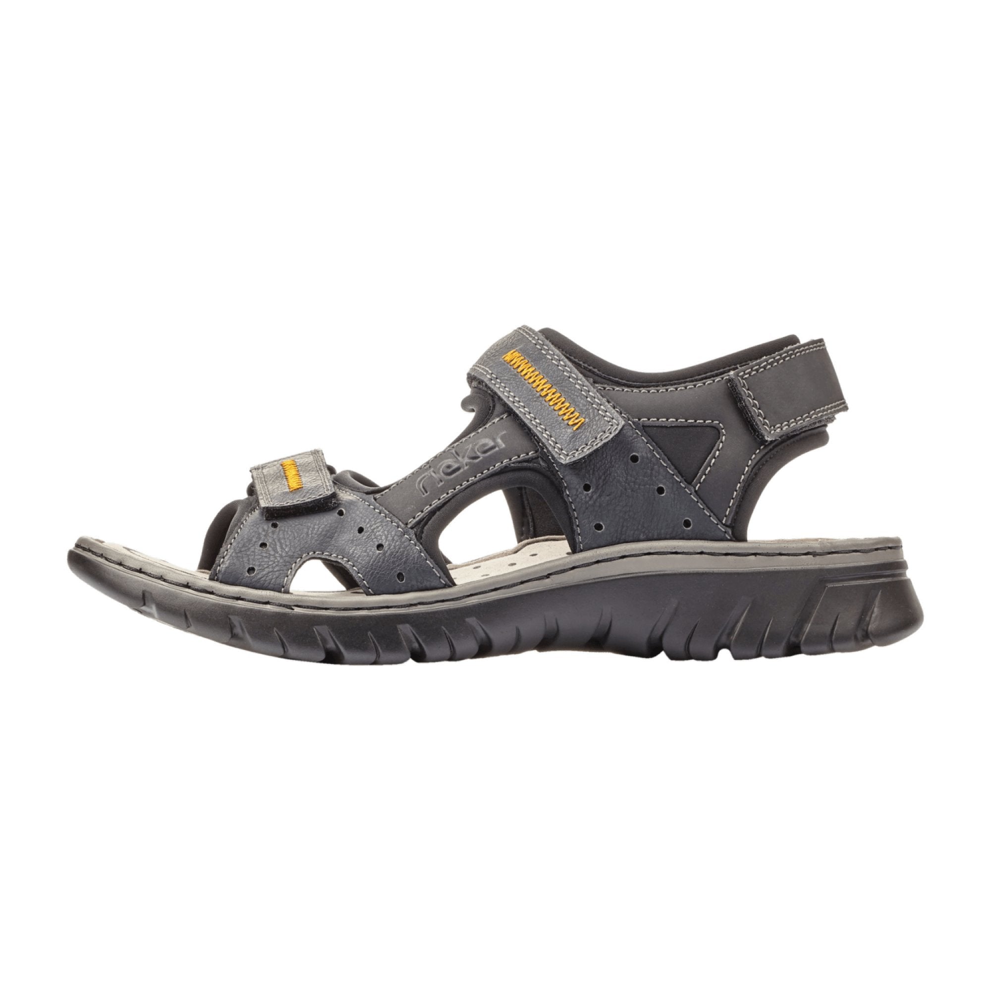 Rieker Men's Blue Casual Shoes with Hook and Loop Closure
