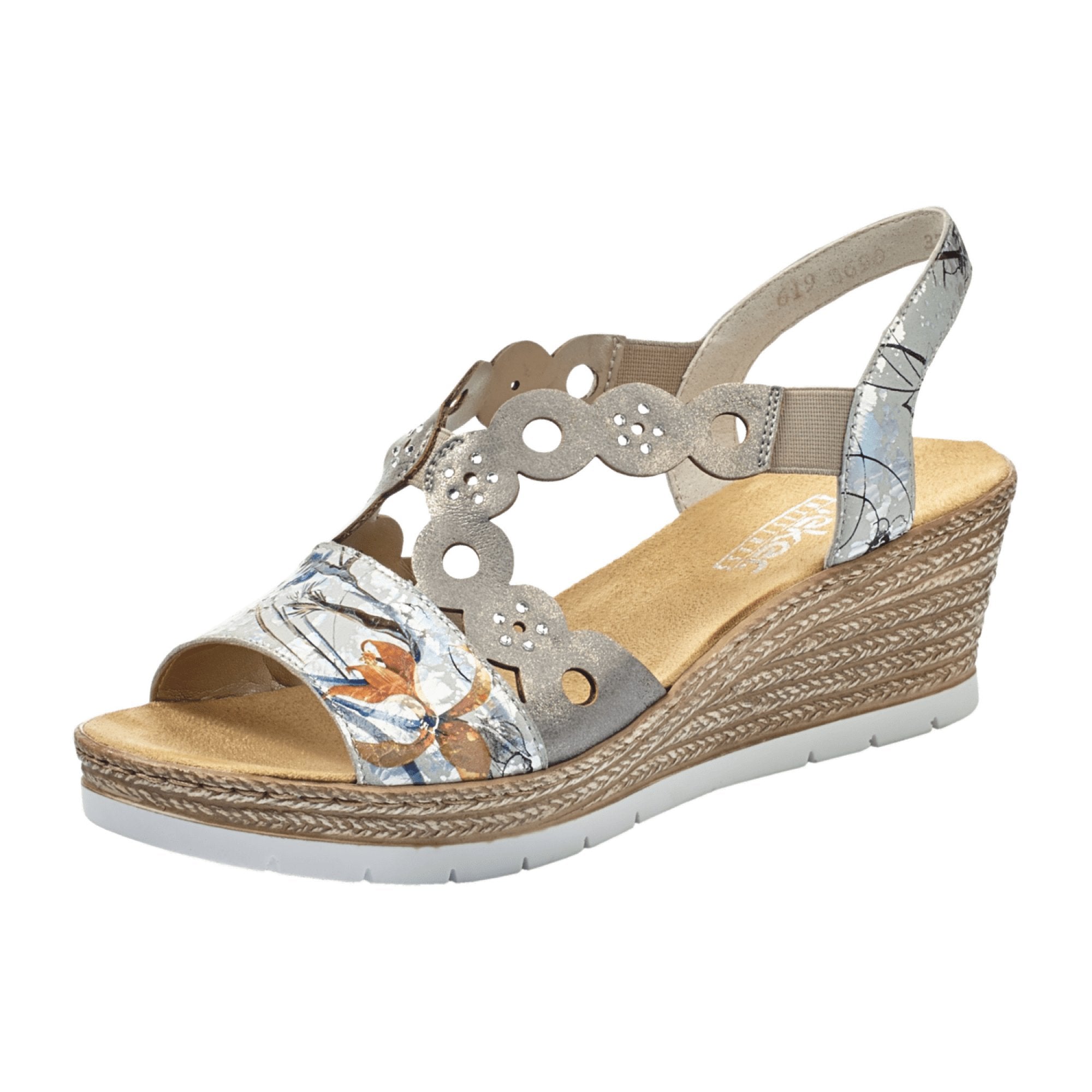 Rieker 619D6 90 Women's Silver Spring Summer Shoes