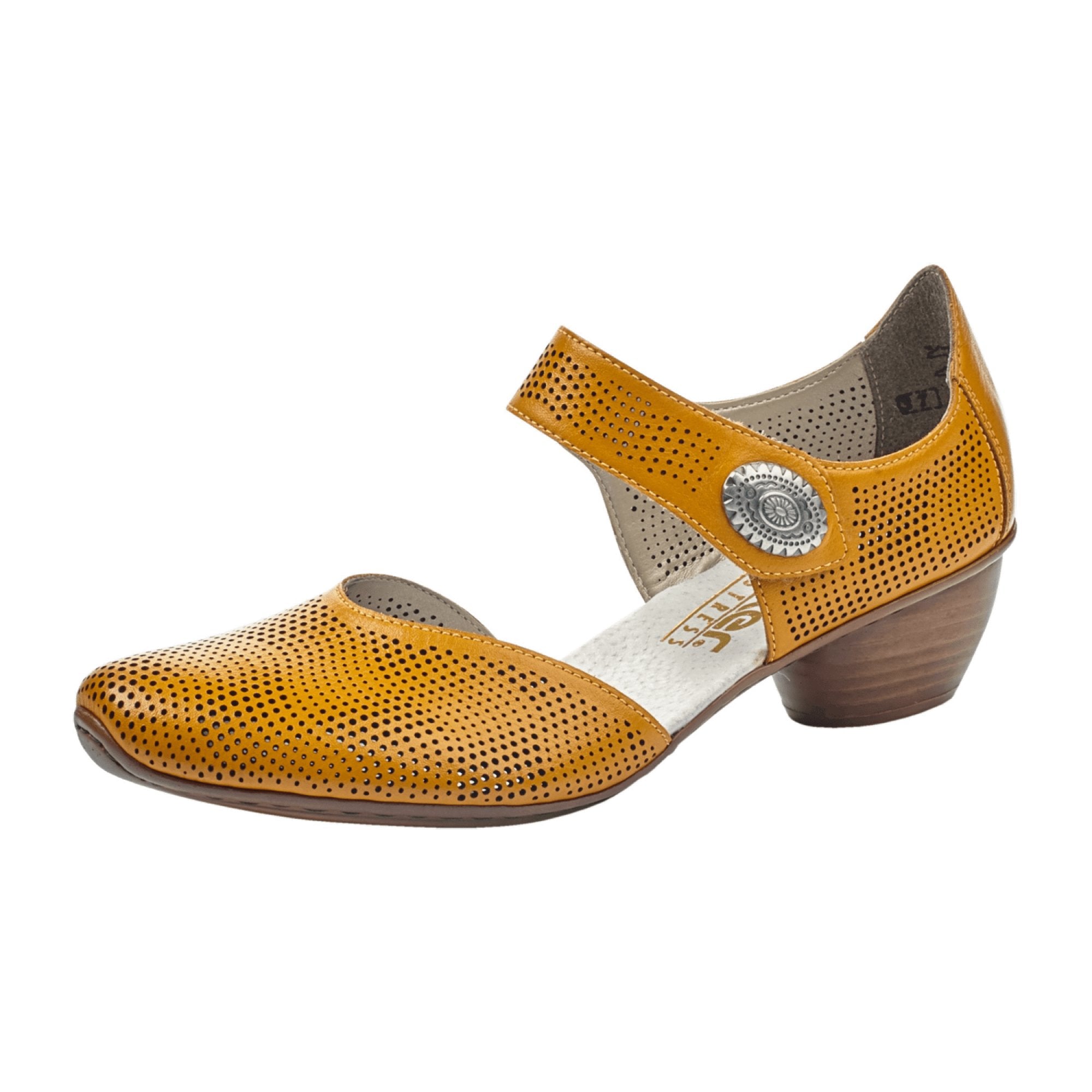 Rieker Women's Yellow Hartweiss Shoes Stylish and Comfortable Footwear