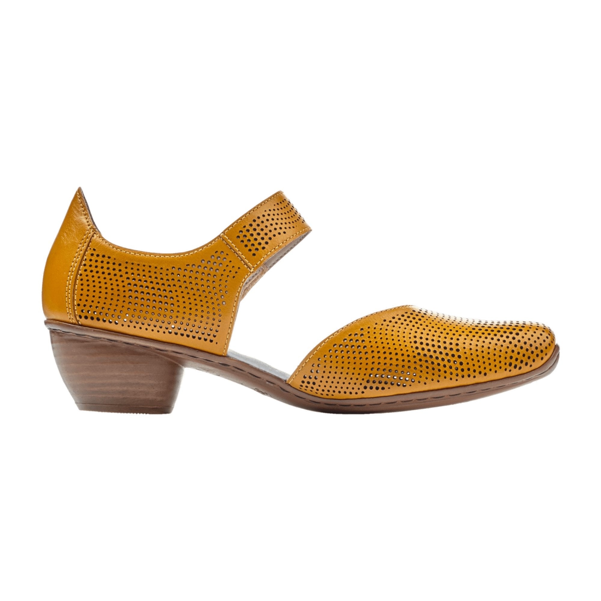 Rieker Women's Yellow Hartweiss Shoes Stylish and Comfortable Footwear