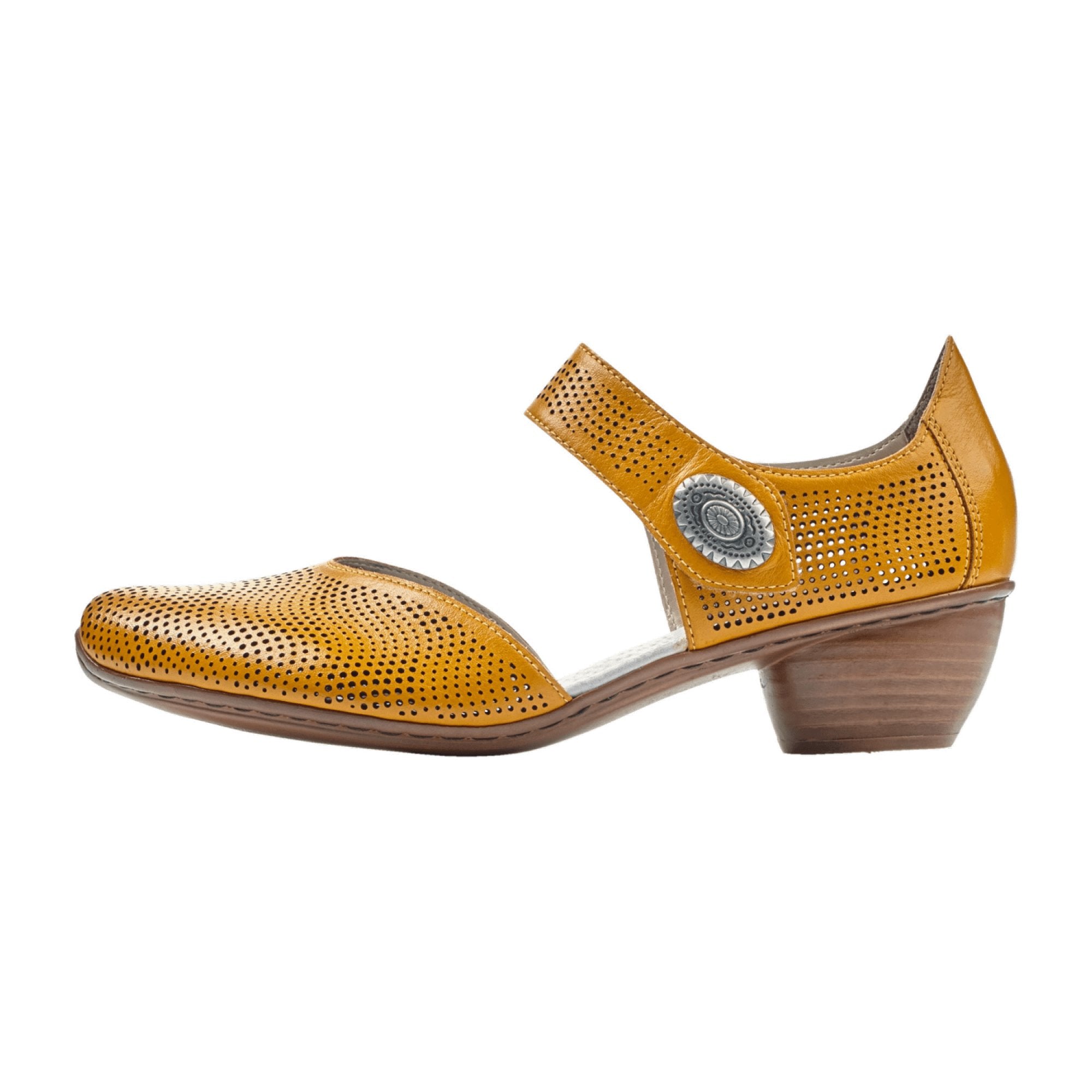 Rieker Women's Yellow Hartweiss Shoes Stylish and Comfortable Footwear