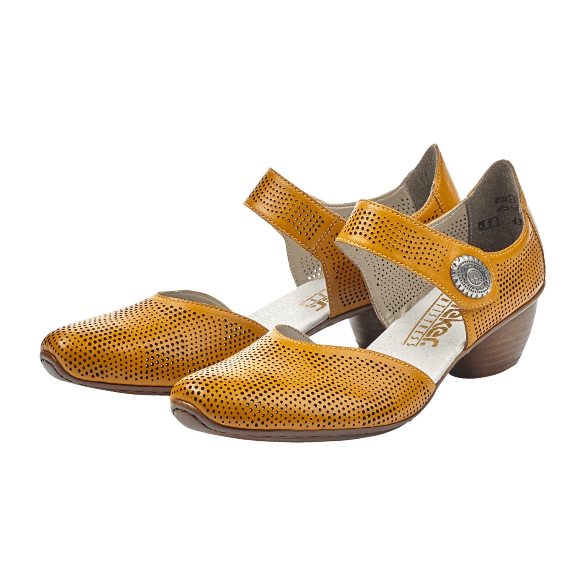 Rieker Women's Yellow Hartweiss Shoes Stylish and Comfortable Footwear