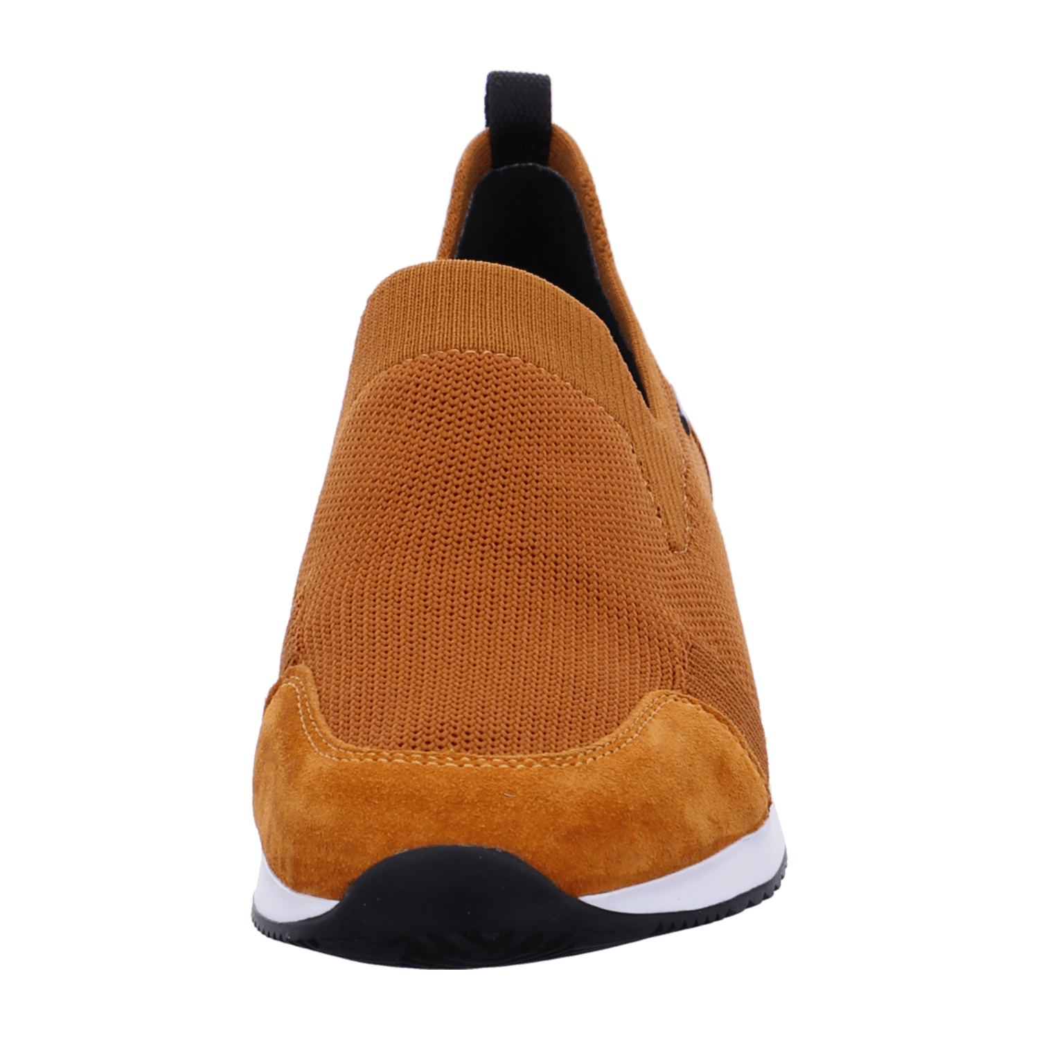 ARA LISBON Women's Chelsea Boots Suede Leather Orange Pull-On