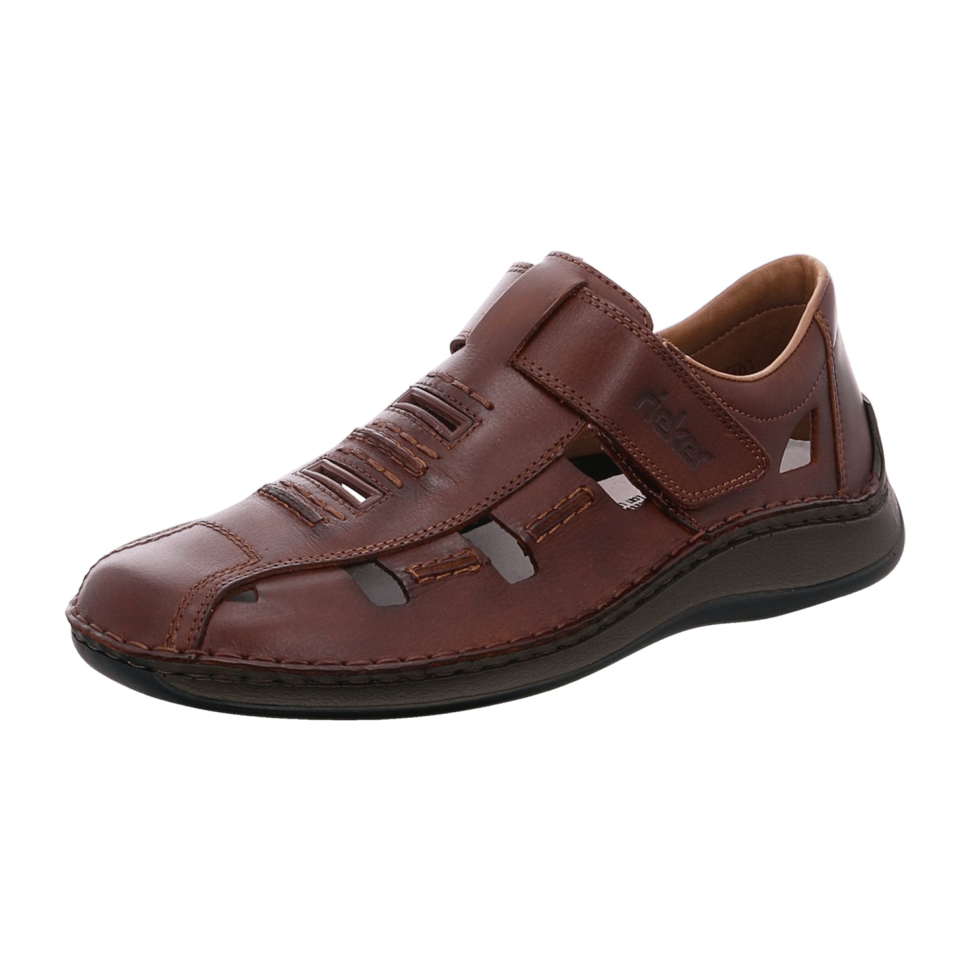 Rieker Brown Open Comfort Shoes for Men Stylish and Comfortable Footwear