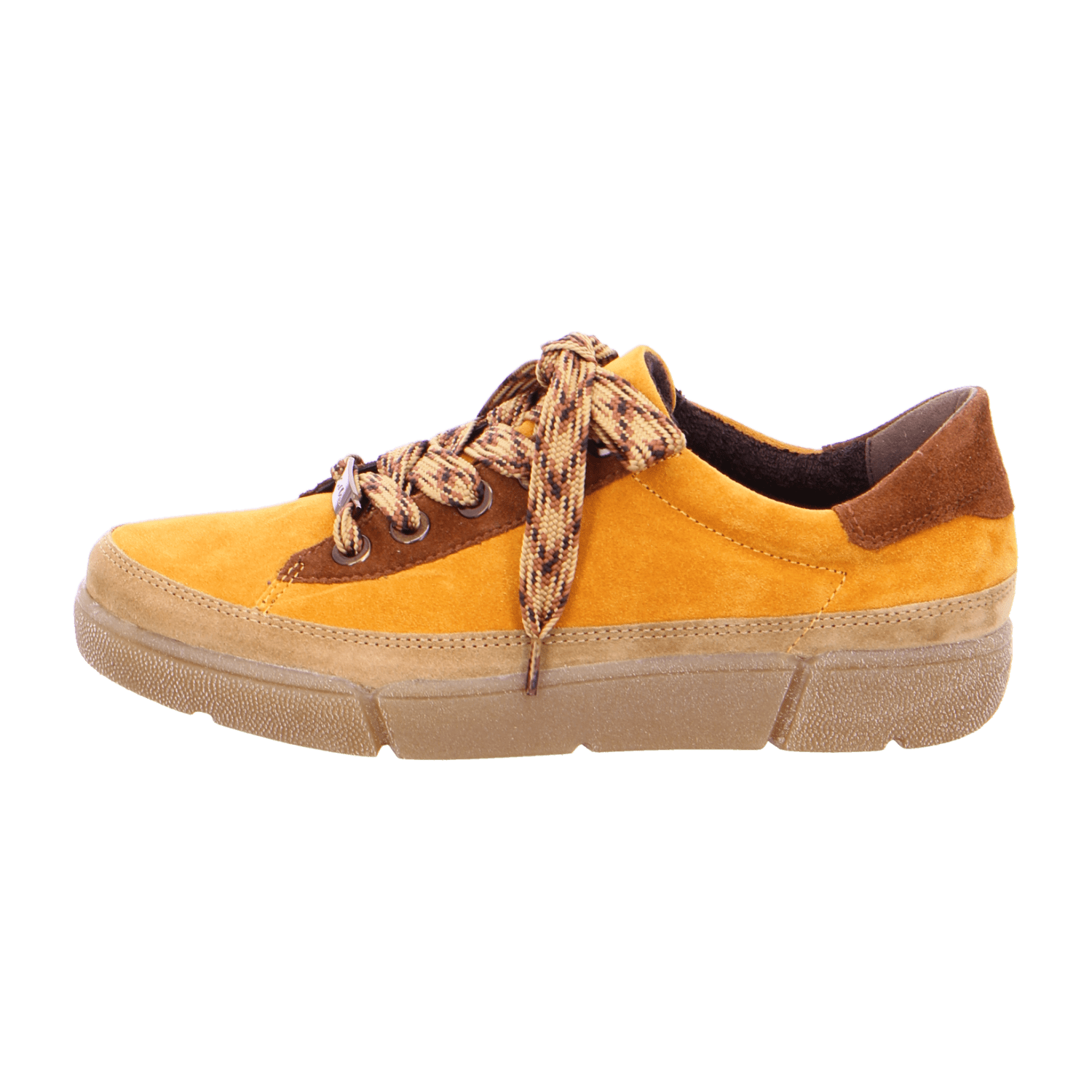 ARA ROM Women's Sneakers in Brown Suede Lace-Up with Breathable Lining and Round Toe