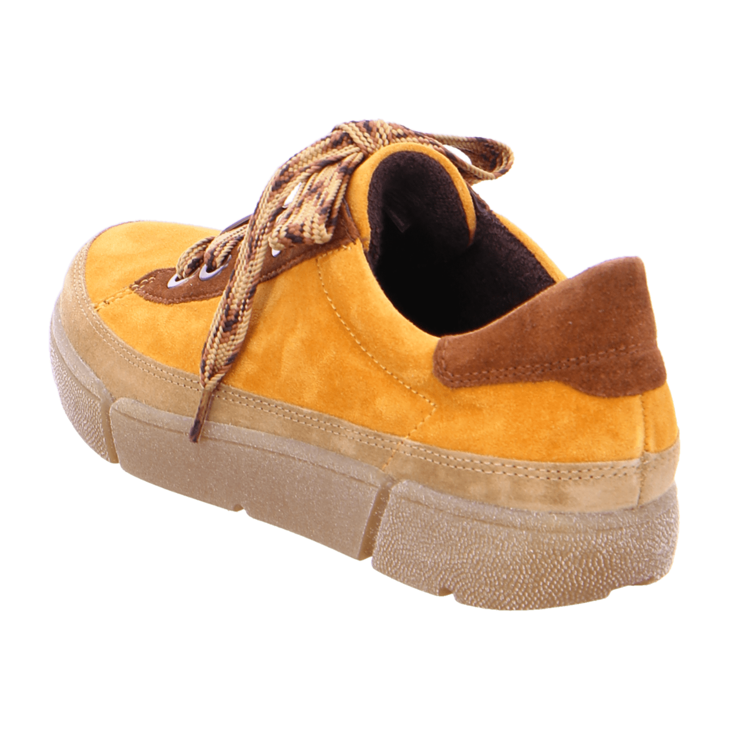 ARA ROM Women's Sneakers in Brown Suede Lace-Up with Breathable Lining and Round Toe