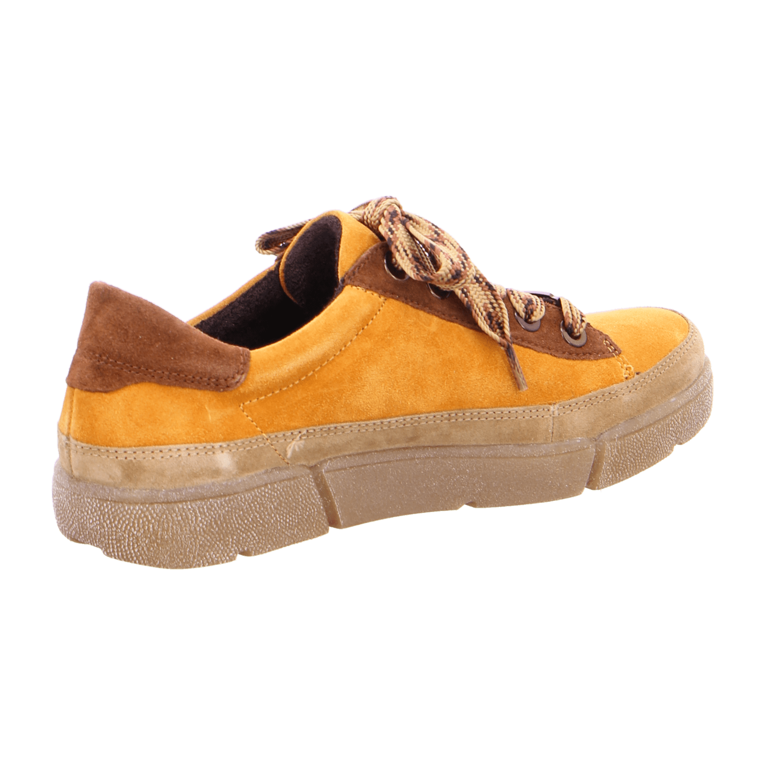 ARA ROM Women's Sneakers in Brown Suede Lace-Up with Breathable Lining and Round Toe
