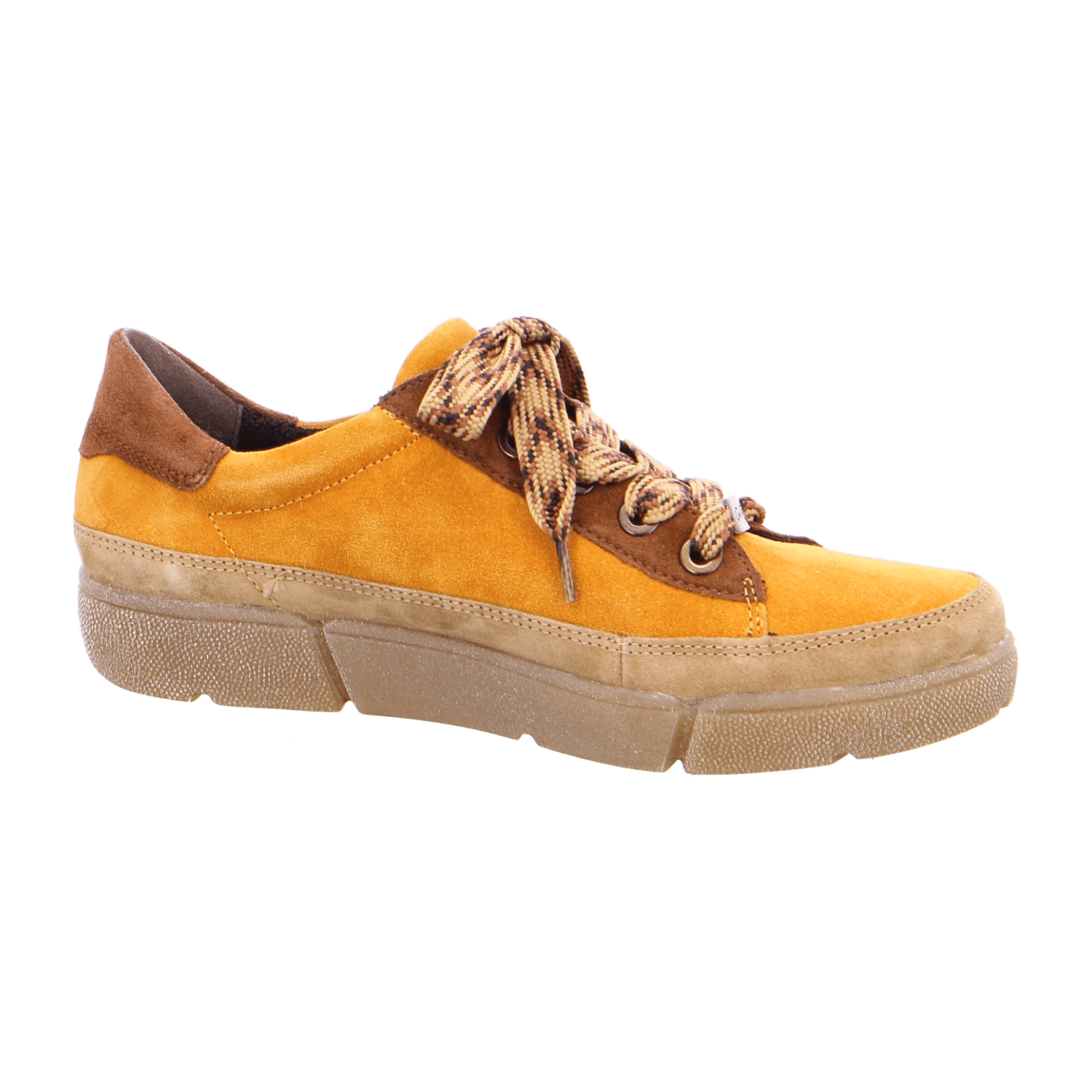 ARA ROM Women's Sneakers in Brown Suede Lace-Up with Breathable Lining and Round Toe