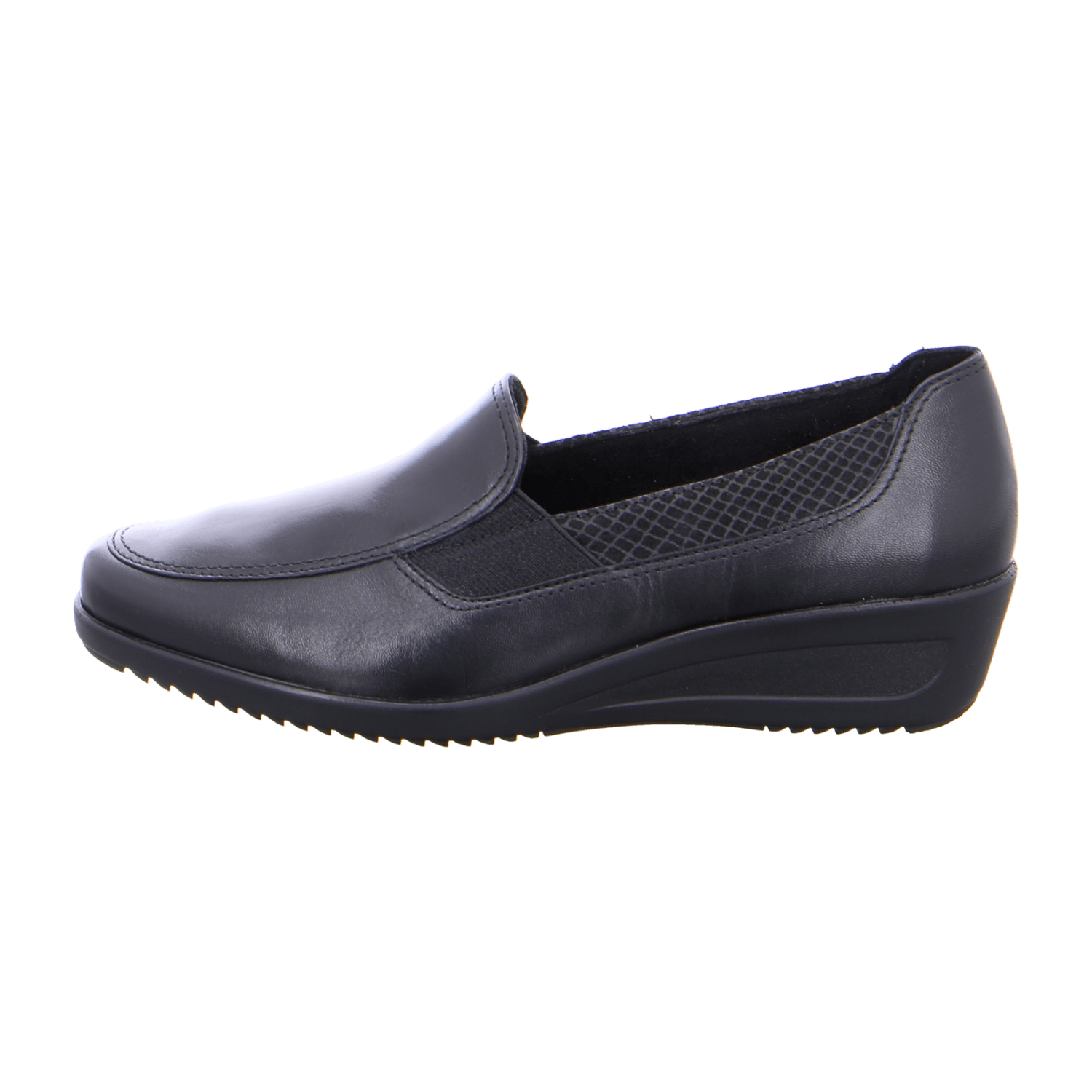 ARA ZÜRICH Women's Leather Slip-On Loafers in Black