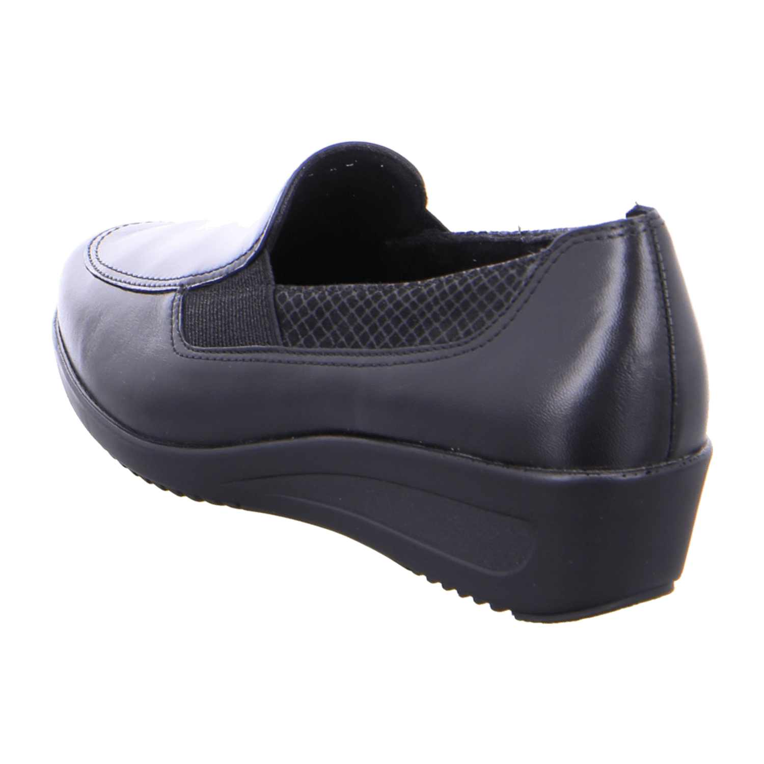 ARA ZÜRICH Women's Leather Slip-On Loafers in Black