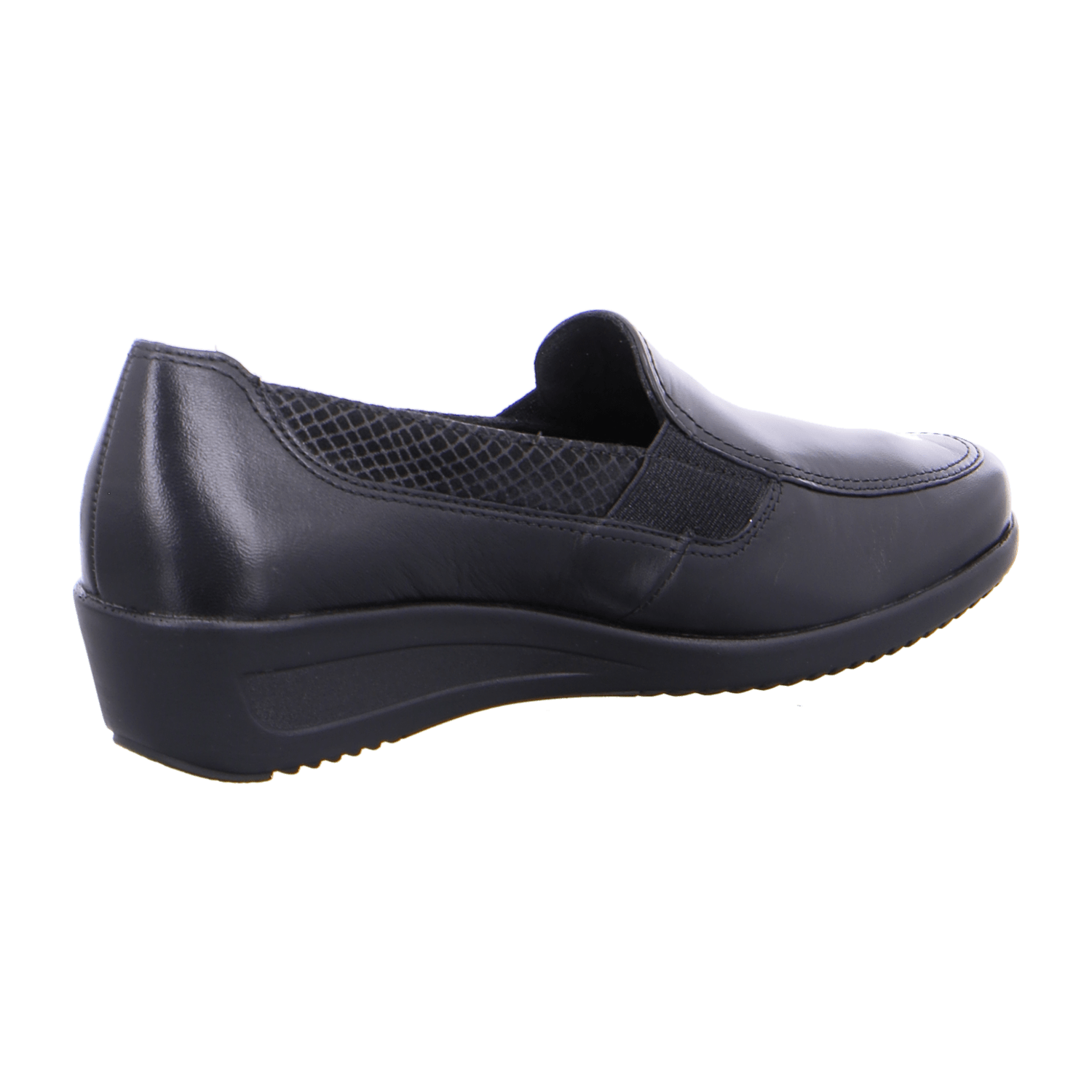 ARA ZÜRICH Women's Leather Slip-On Loafers in Black