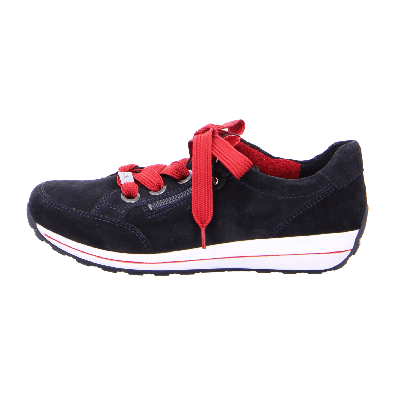ARA Women's Brown Suede Lace-Up Sneakers with Closed Toe