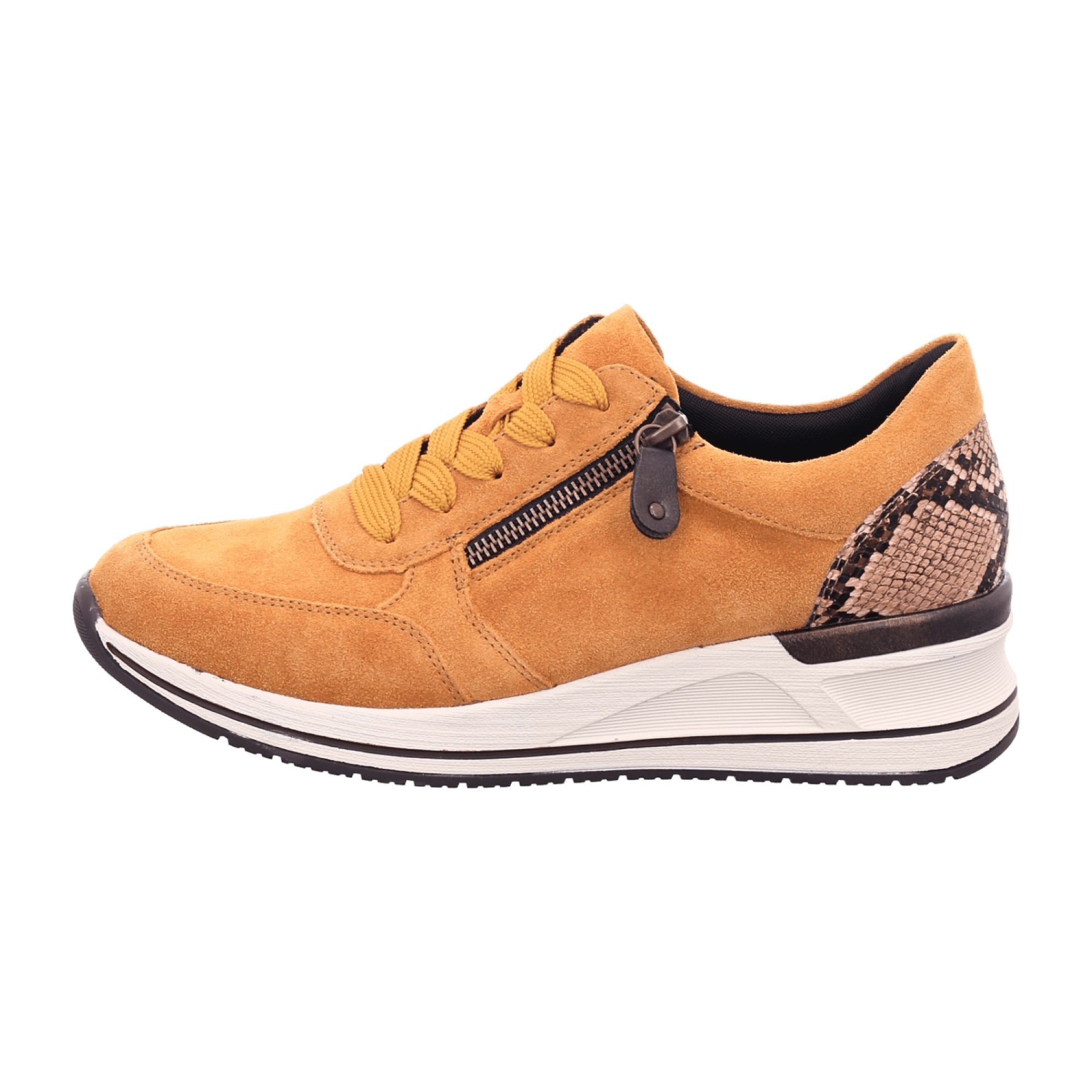 Remonte Yellow Sneakers for Women Stylish Comfortable Footwear