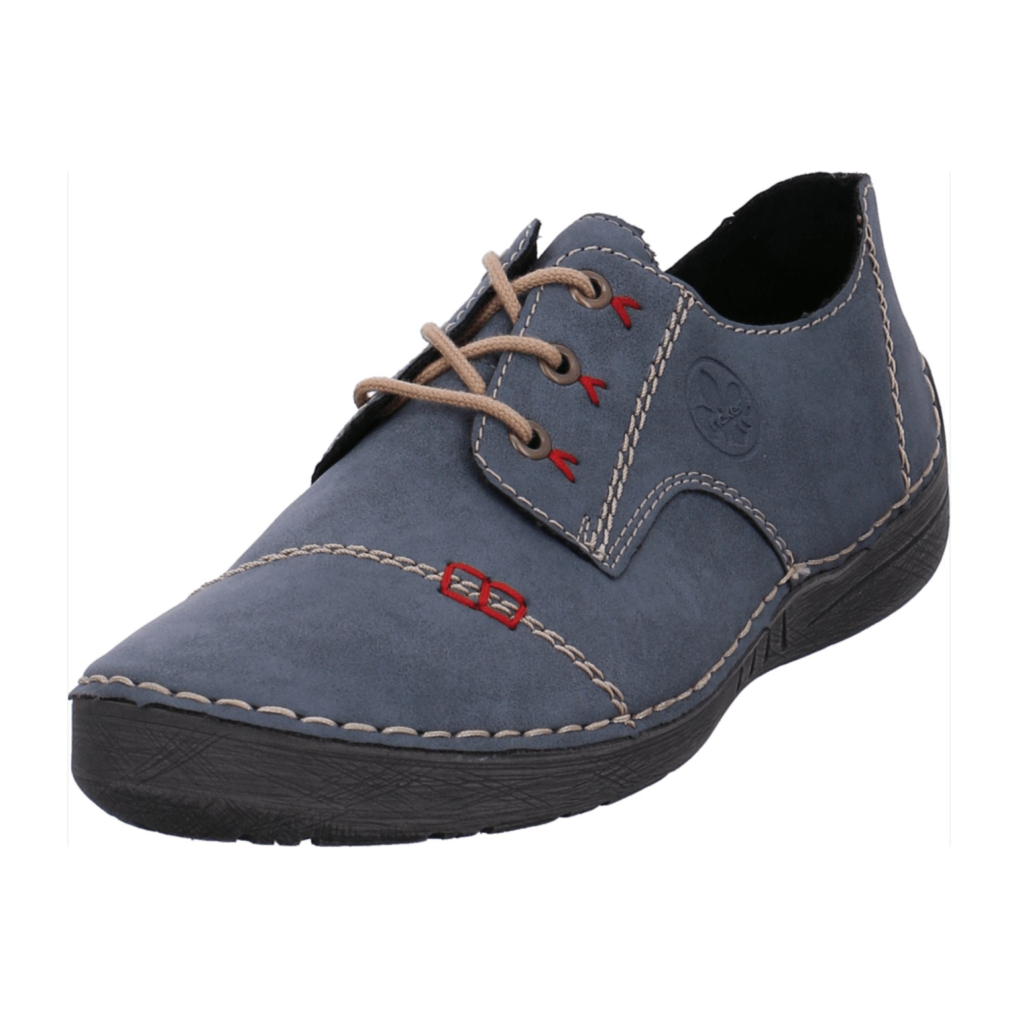 Rieker Casual Lace-Up Shoes for Women in Blue Comfortable Lightweight Design