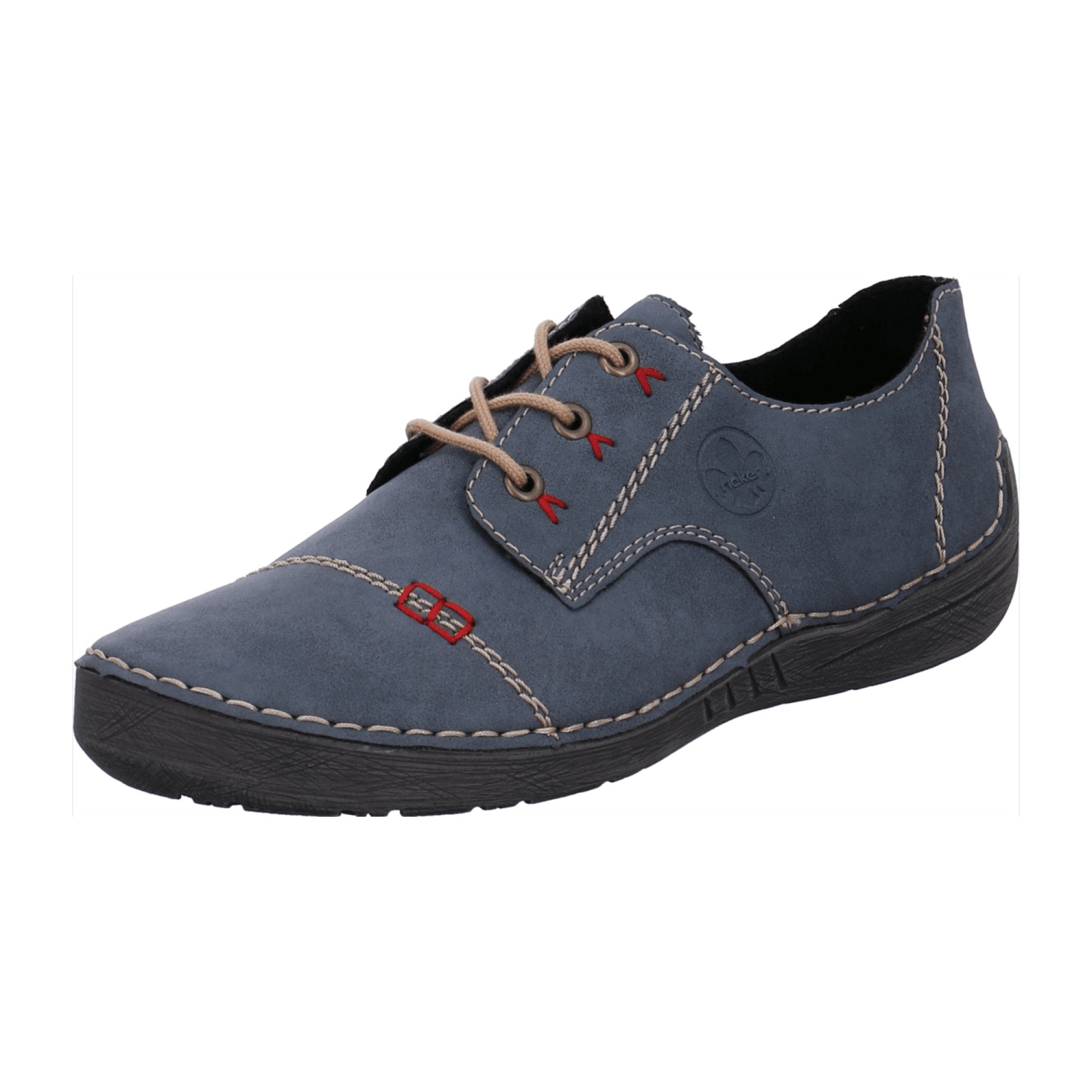 Rieker Casual Lace-Up Shoes for Women in Blue Comfortable Lightweight Design