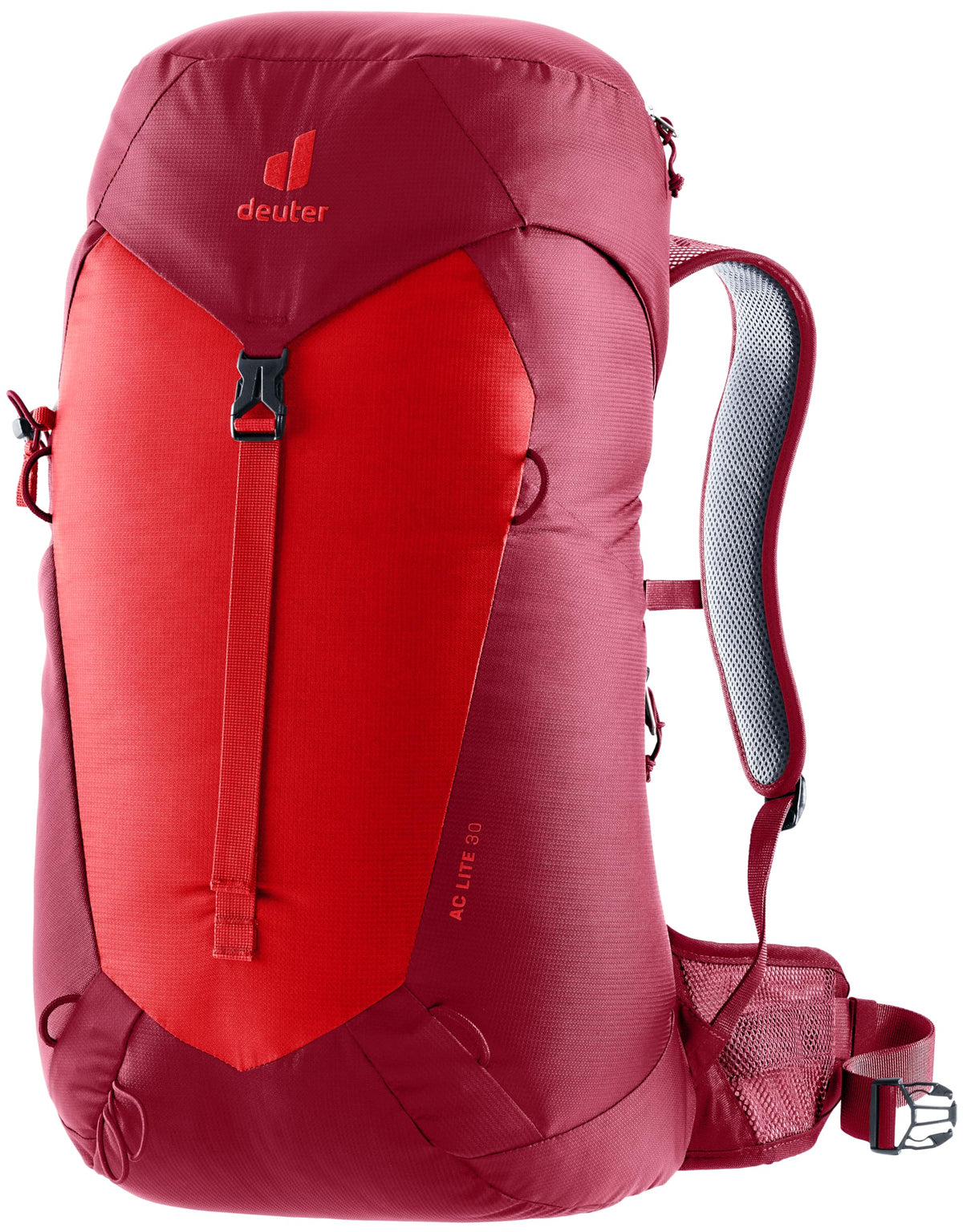 Deuter AC Lite 30 Hiking Backpack - Cherry-Masala Nylon with Rain Cover