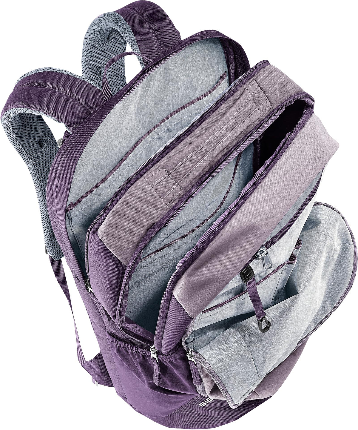 deuter Giga Lifestyle Backpack - Violet Daypack with Airstripes Ventilation