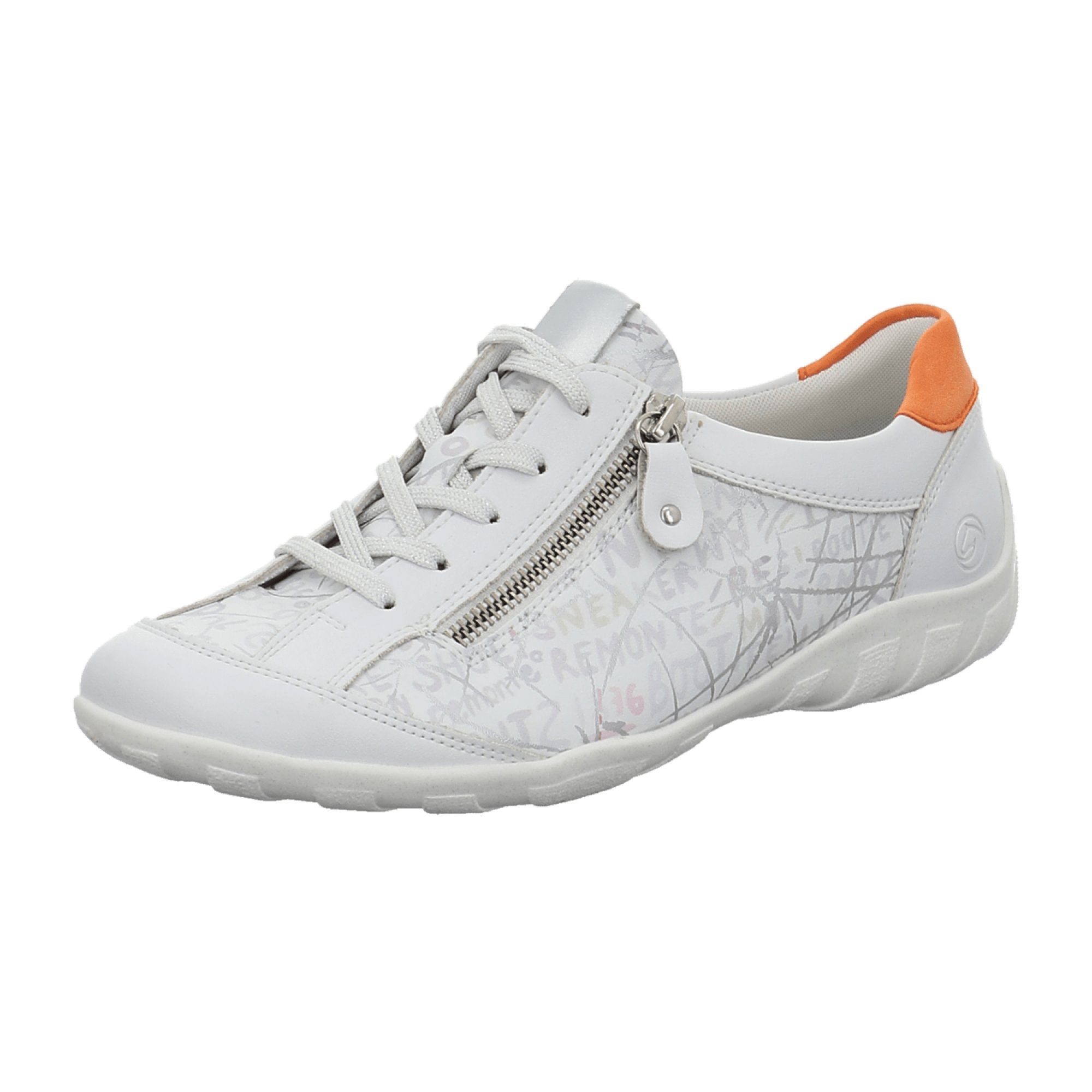 Remonte Women's White Athletic Lace-Up Shoes