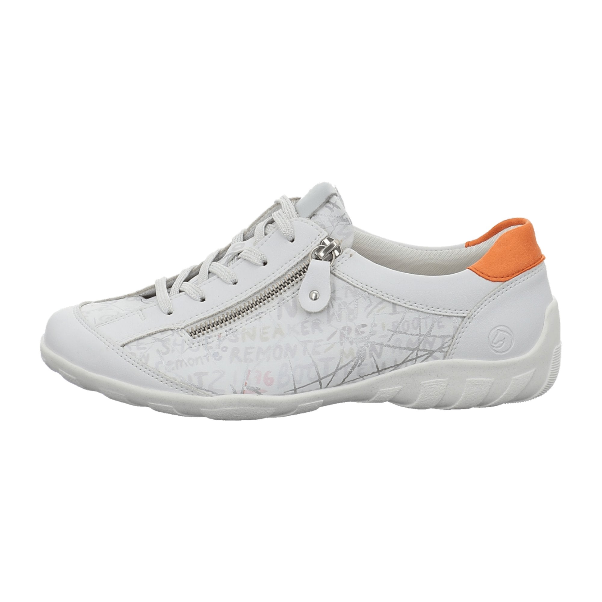 Remonte Women's White Athletic Lace-Up Shoes