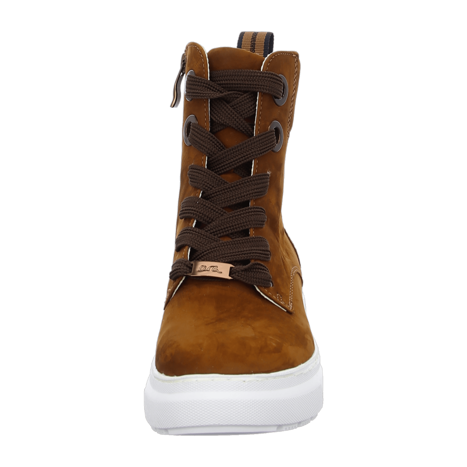 ARA LAUSANNE Women's Full-Grain Leather Chukka Boots with Quick-Lace System, Brown