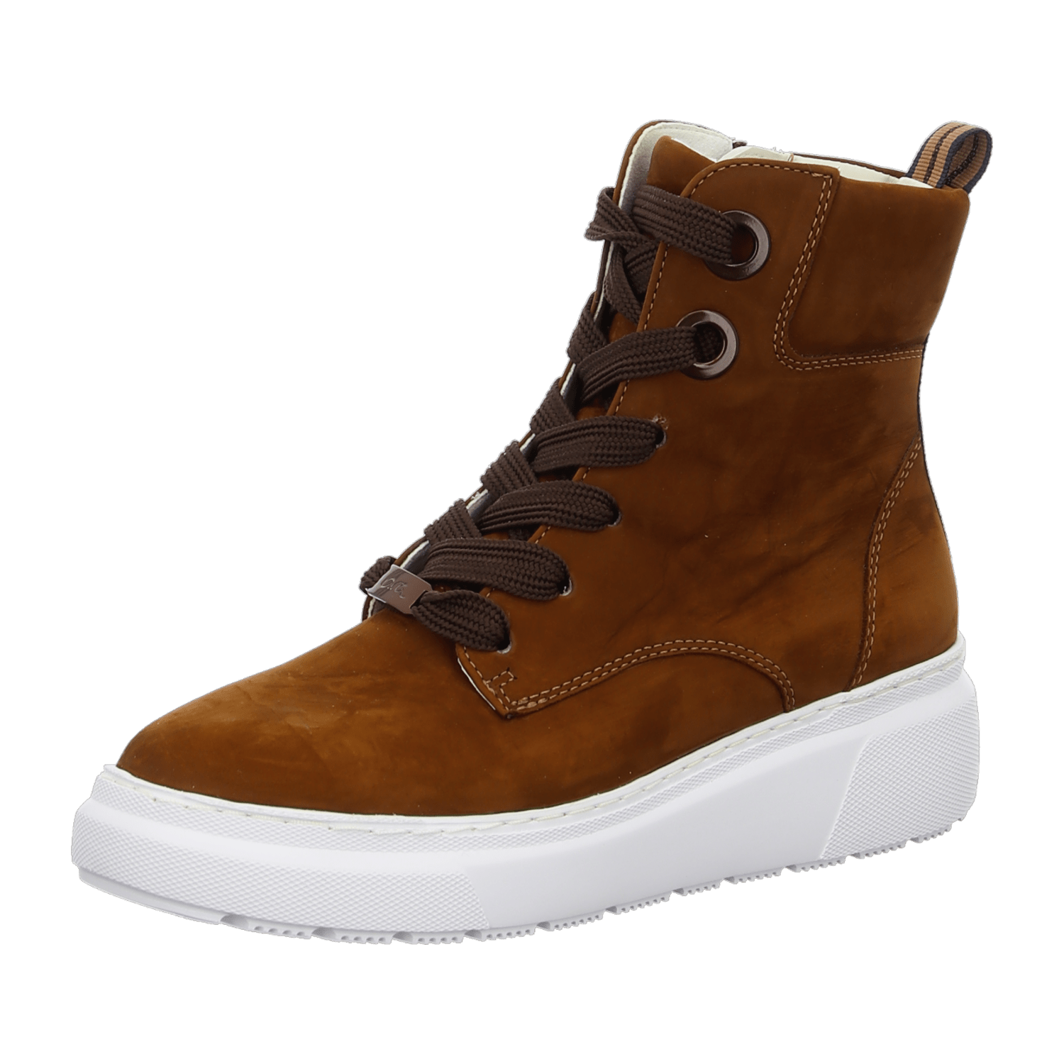 ARA LAUSANNE Women's Full-Grain Leather Chukka Boots with Quick-Lace System, Brown