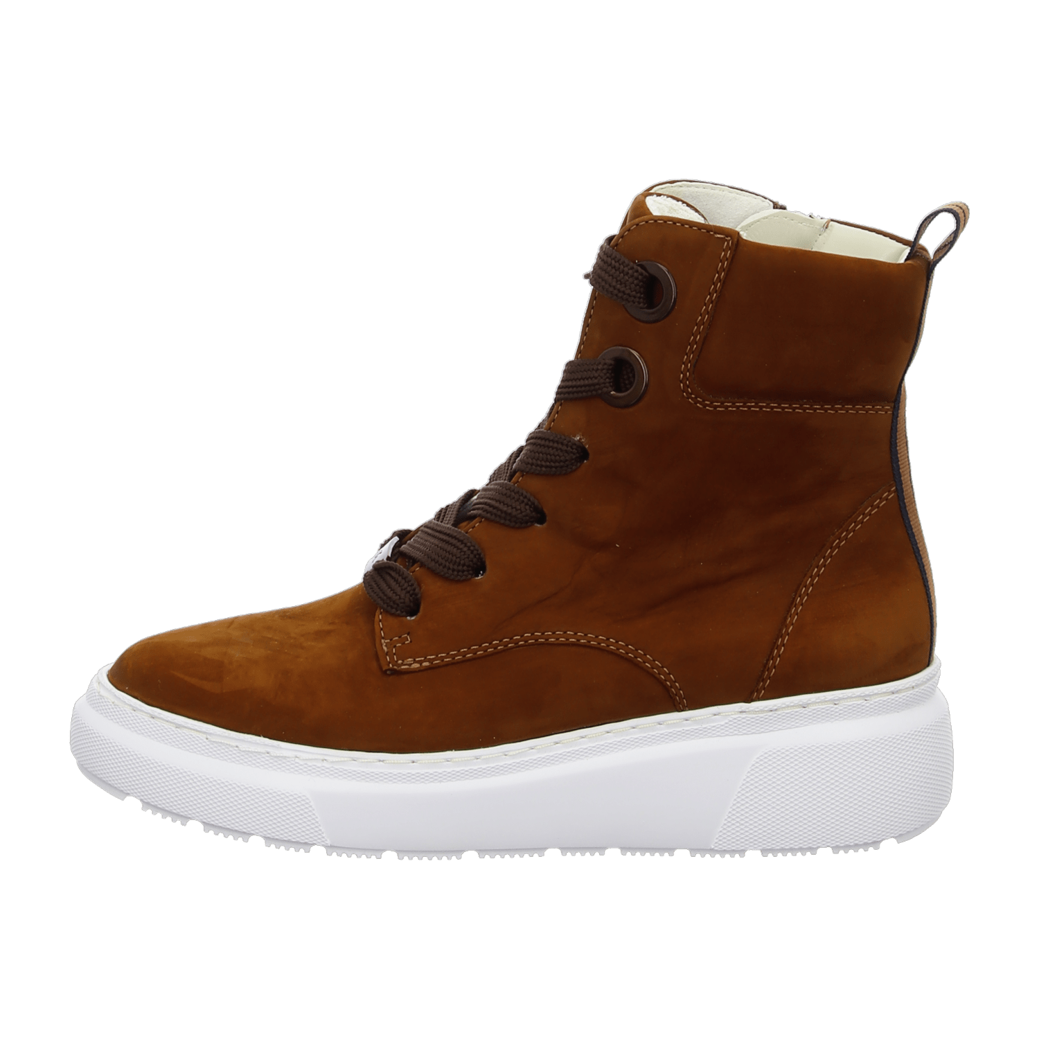 ARA LAUSANNE Women's Full-Grain Leather Chukka Boots with Quick-Lace System, Brown