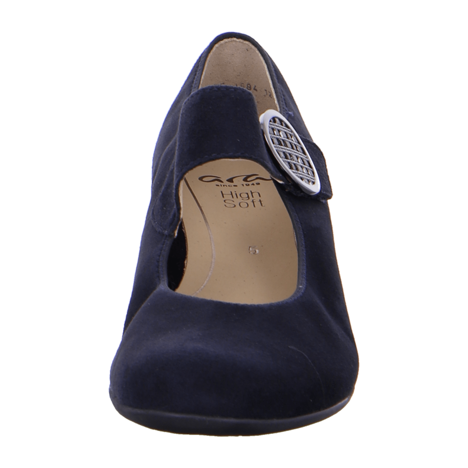 ARA CATANIA CAT Women's Pumps in Blue Suede with Pull-On Design and Round Toe
