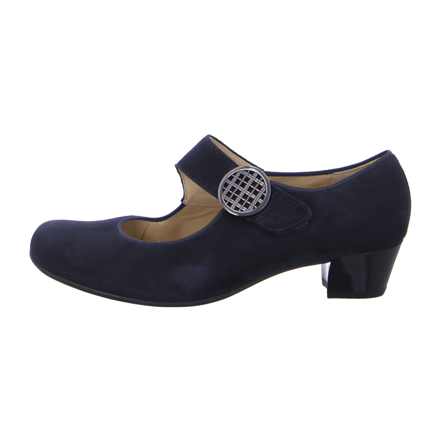 ARA CATANIA CAT Women's Pumps in Blue Suede with Pull-On Design and Round Toe