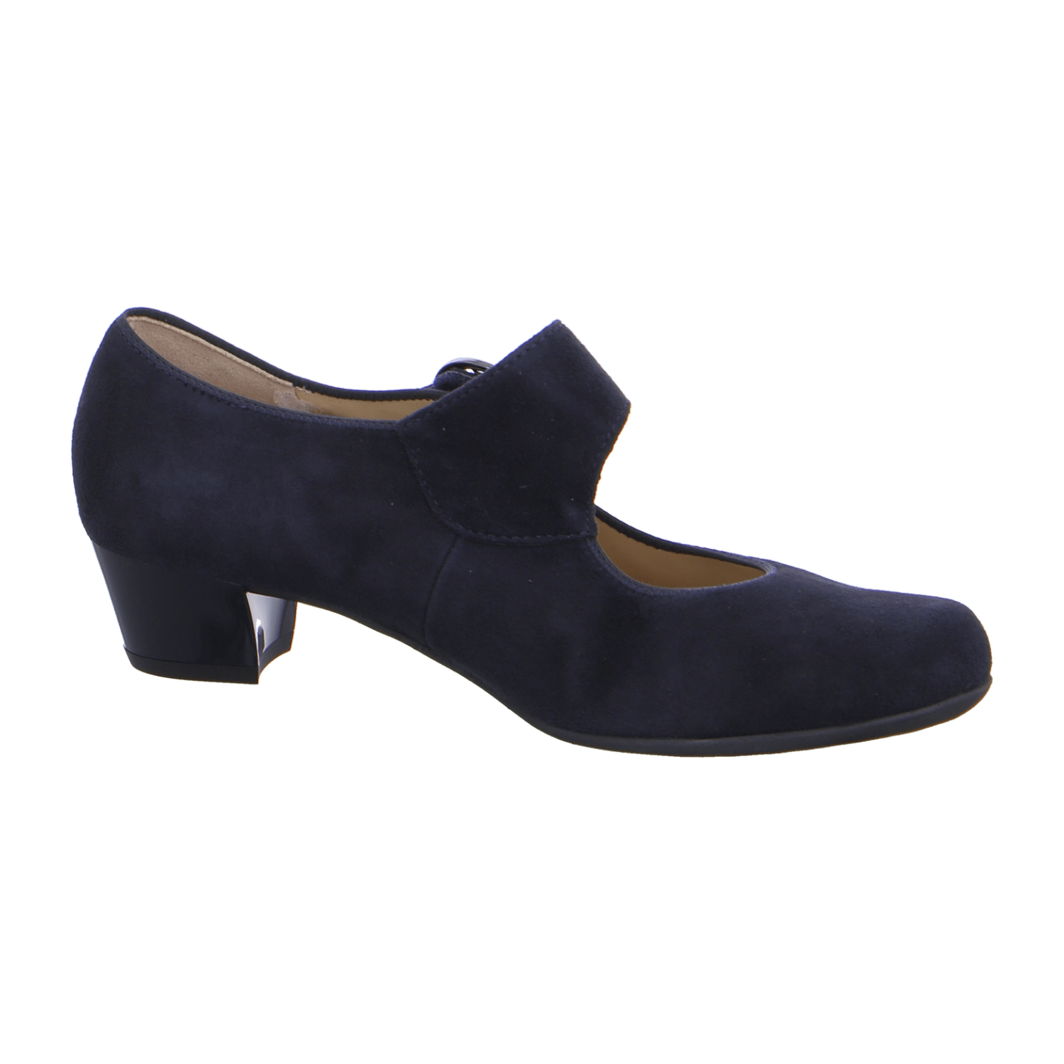 ARA CATANIA CAT Women's Pumps in Blue Suede with Pull-On Design and Round Toe