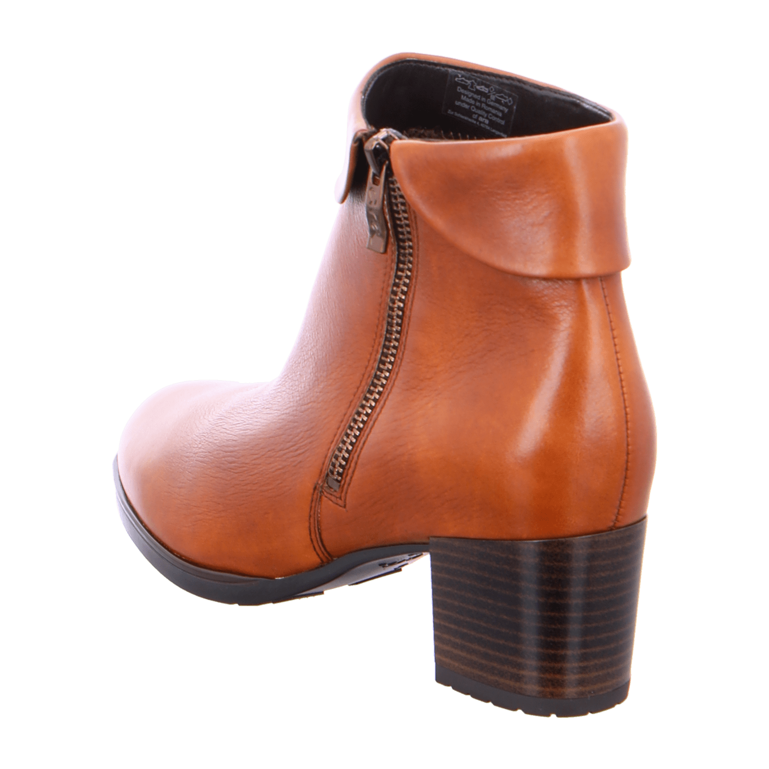 ARA FLORENZ Women's Leather Ankle Boots, Slip-On Chelsea Boots in Brown