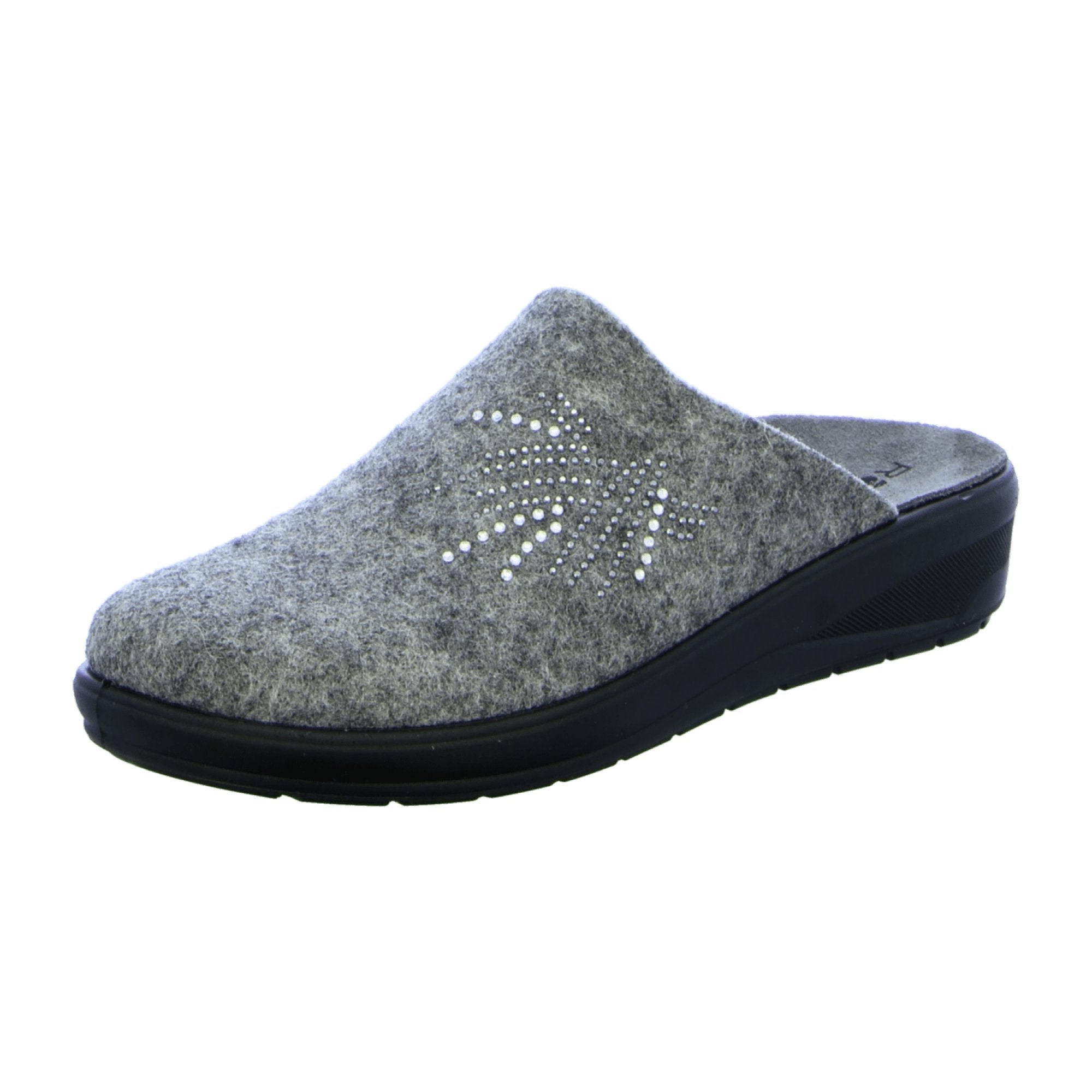 Rohde 6162 Women's Gray Slip-On Shoes with Wedge Heel for Fall Winter