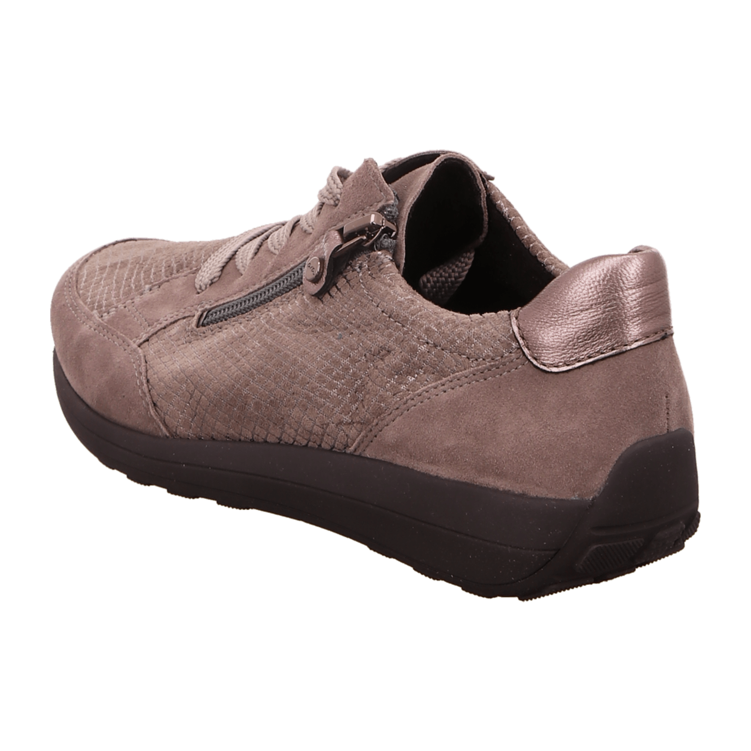 ARA MERANO Women's Sneakers Low-Top Lace-Up Nubuck Leather Warm Lined in Beige