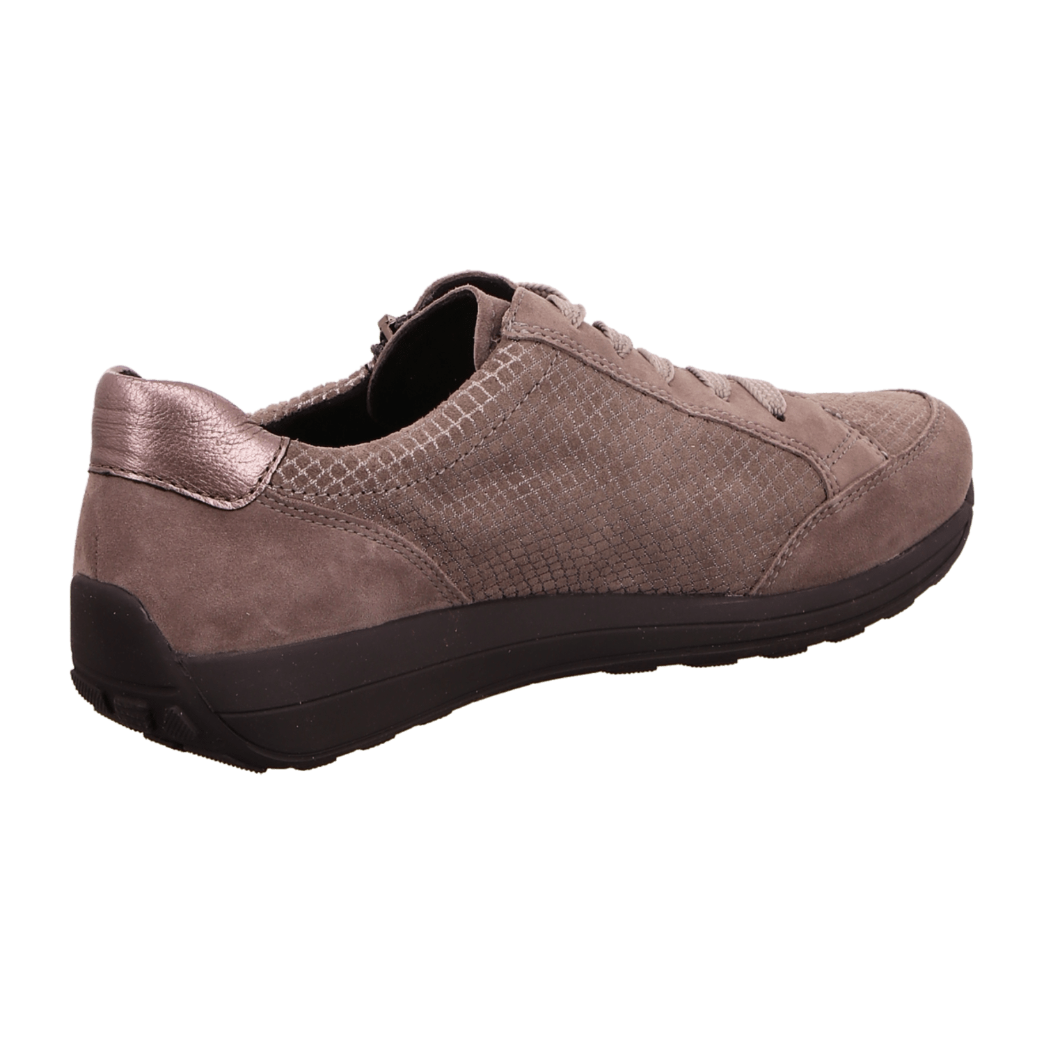 ARA MERANO Women's Sneakers Low-Top Lace-Up Nubuck Leather Warm Lined in Beige