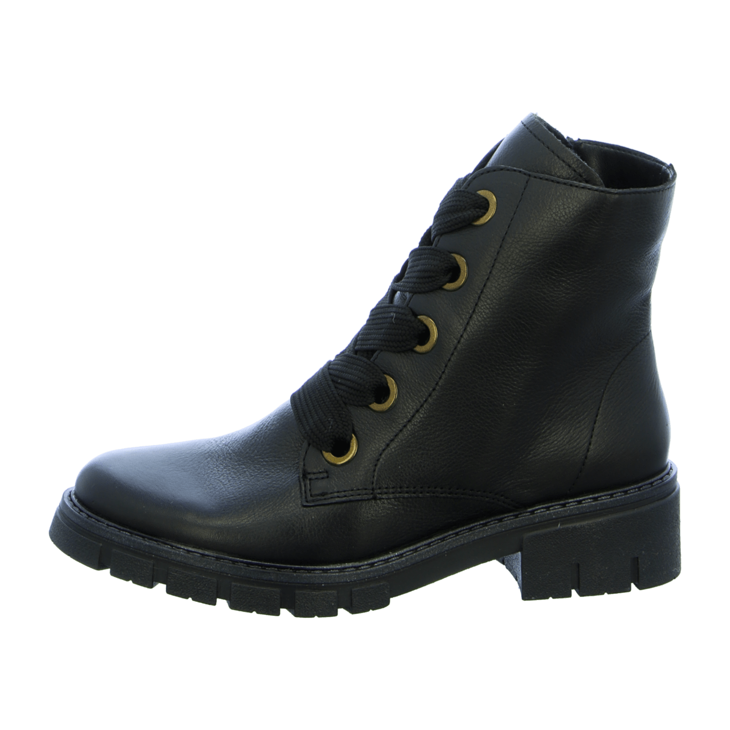 ARA DOVER Women's Boots Classic Black Smooth Leather Boots with Zipper and Faux Fur Lining