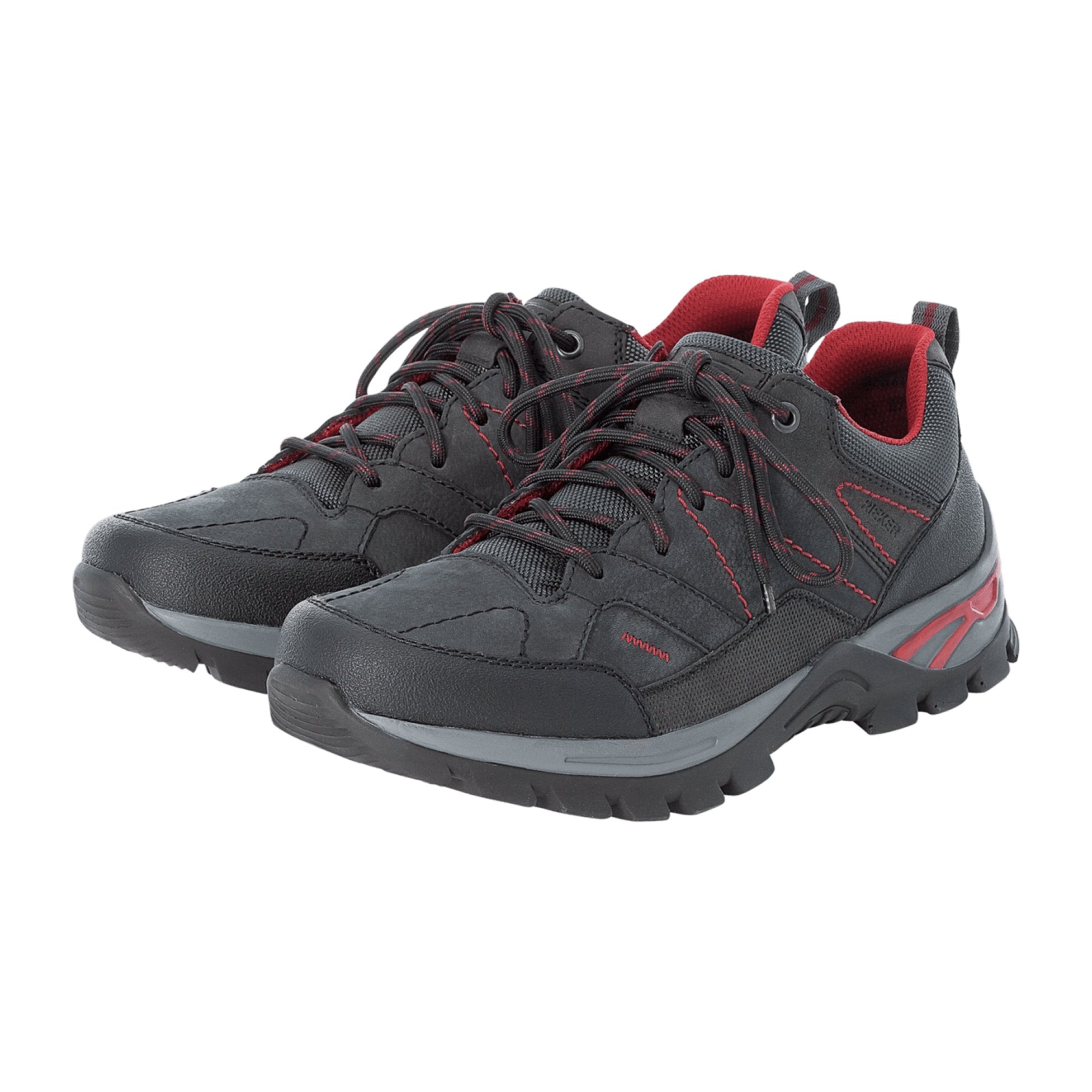 Rieker Venture Runner CK2944-002 Mens Black Sneakers Mesh Suede Comfort Shoes