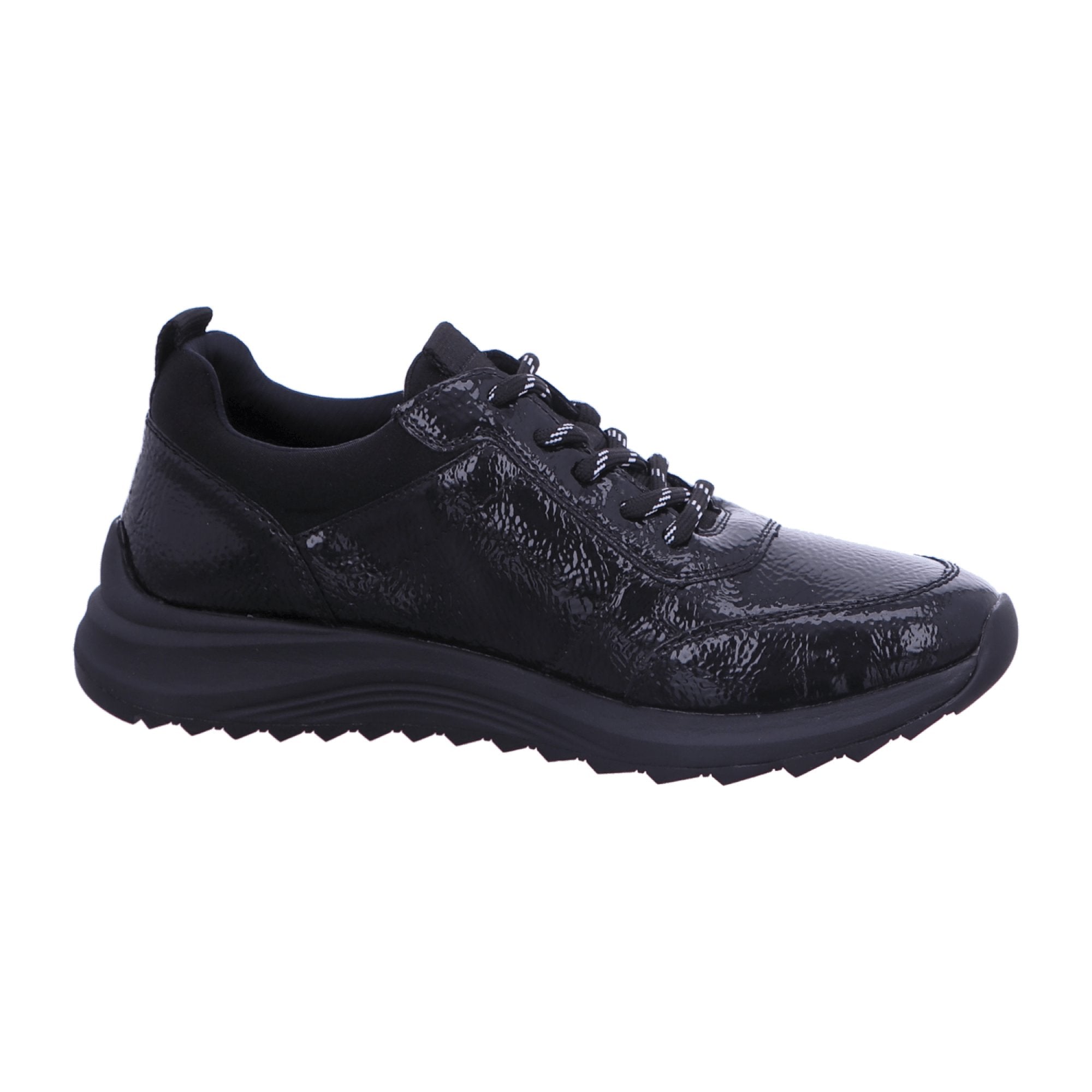 Remonte D570402 Women's Black Leather Sneakers with Removable Insole