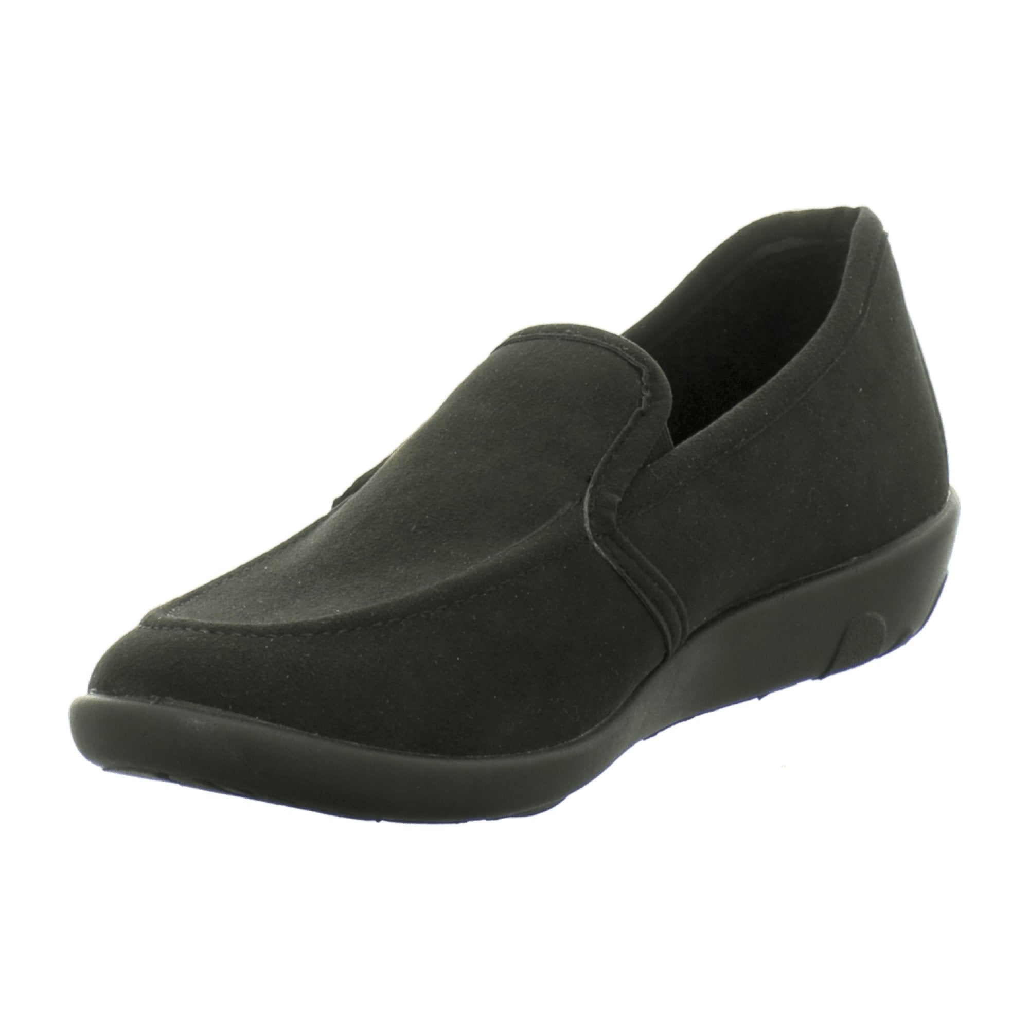 Rohde Ballerup Women's Black Shoes, Flat Heel, Round Toe, Lace-Up, Textile Material