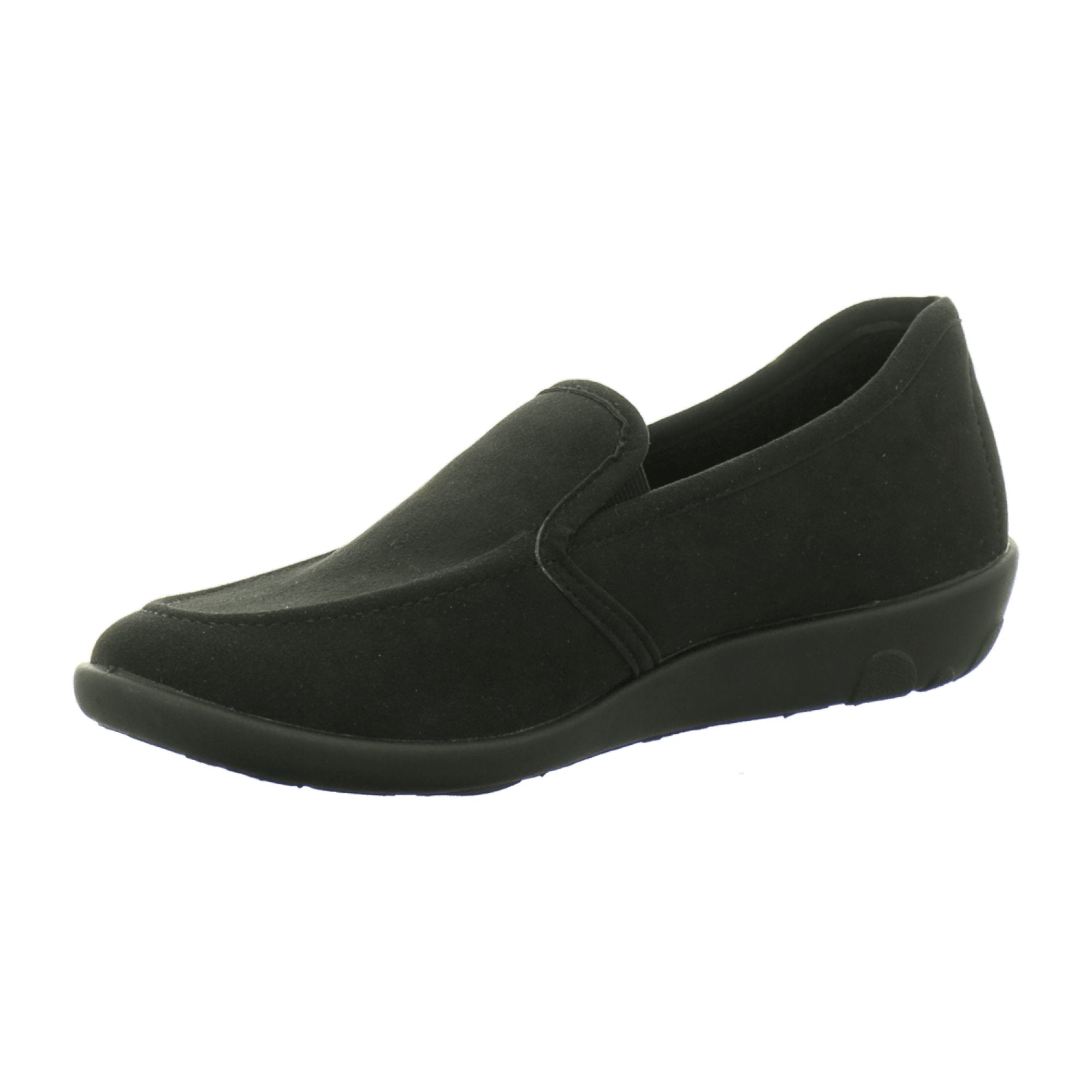 Rohde Ballerup Women's Black Shoes, Flat Heel, Round Toe, Lace-Up, Textile Material